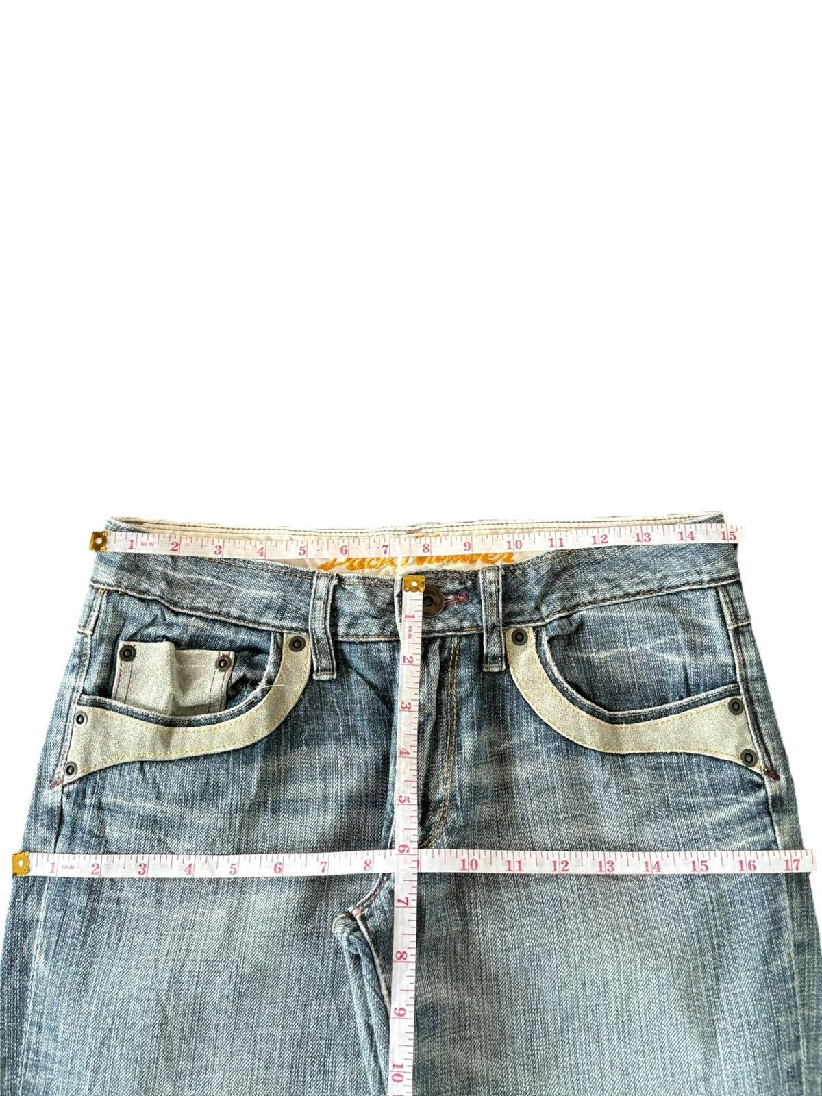 Diesel Vintage Japanese Brand Faded Distress Low Rise Flare Jeans Size 30" / US 8 / IT 44 - 6 Thumbnail