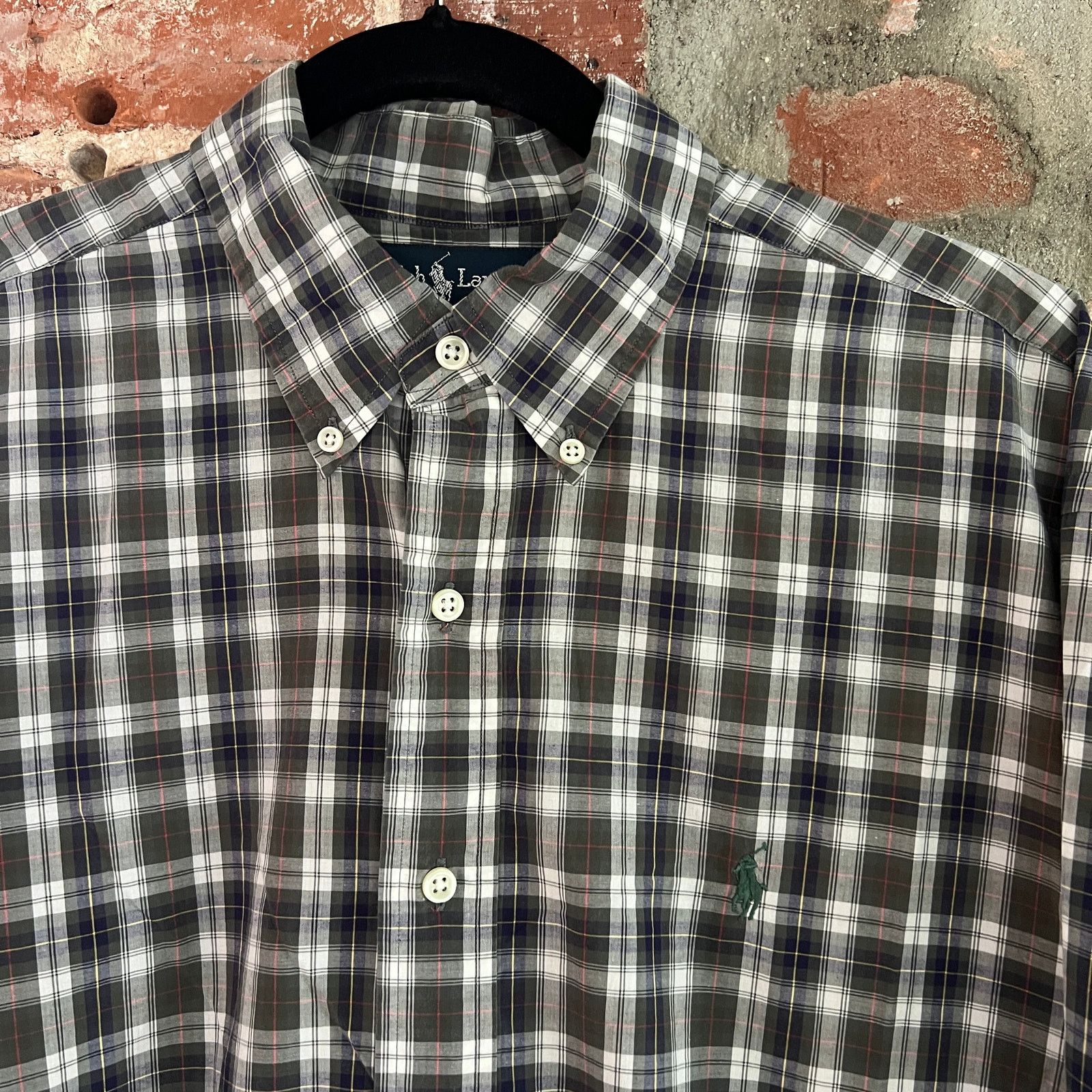 Polo Ralph Lauren VTG Polo Ralph Lauren Men's LS Tartan Plaid Shirt L 26x31 Size US L / EU 52-54 / 3 - 1 Thumbnail