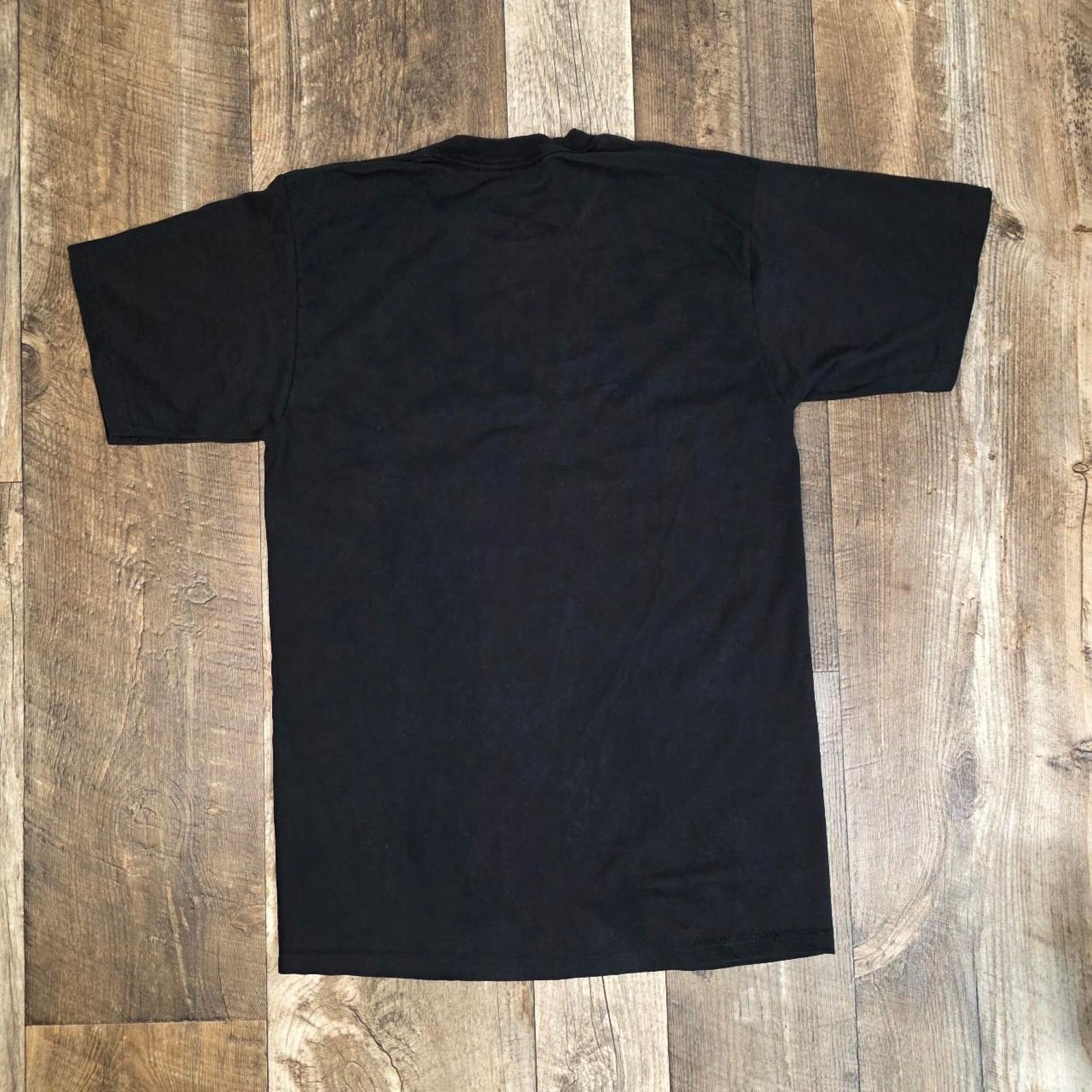 Vintage Vintage Palm Springs USA T Shirt Black Made in USA Jerzees Size L / US 10 / IT 46 - 2 Thumbnail