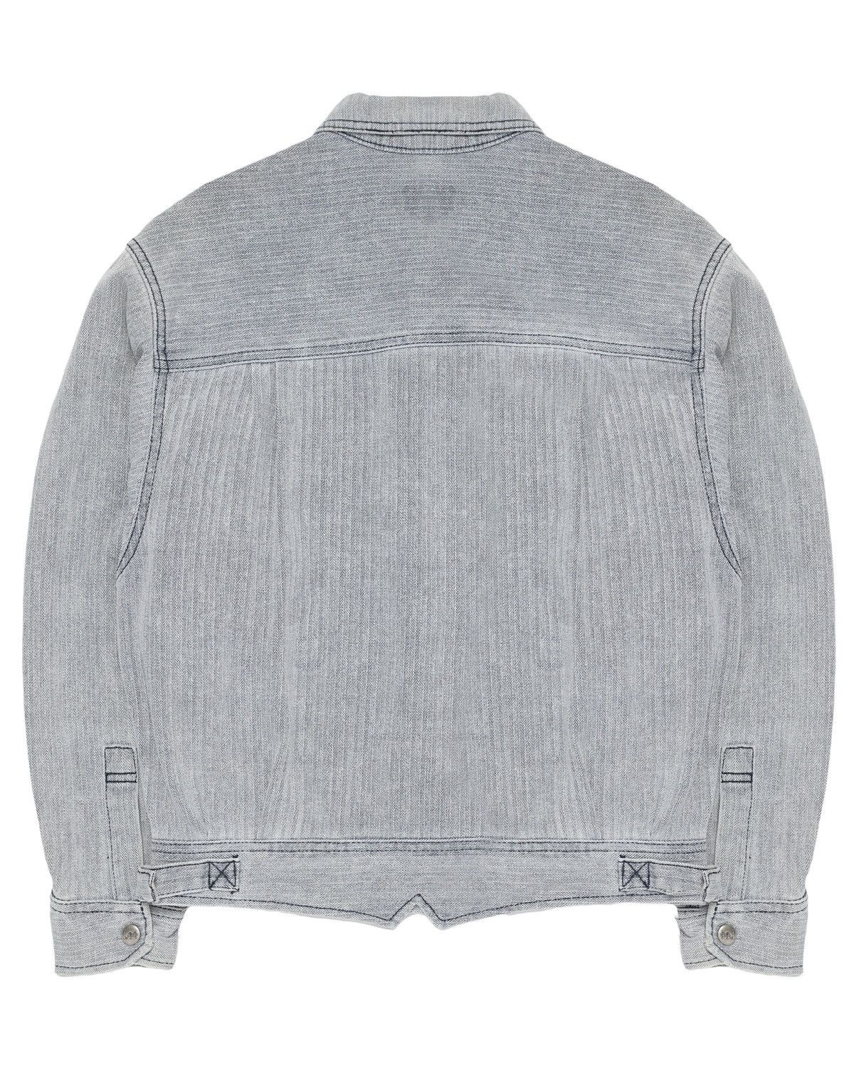 Vintage Lee Herringbone Jacket Light Grey Minimal Workwear Style Size US S / EU 44-46 / 1 - 2 Thumbnail