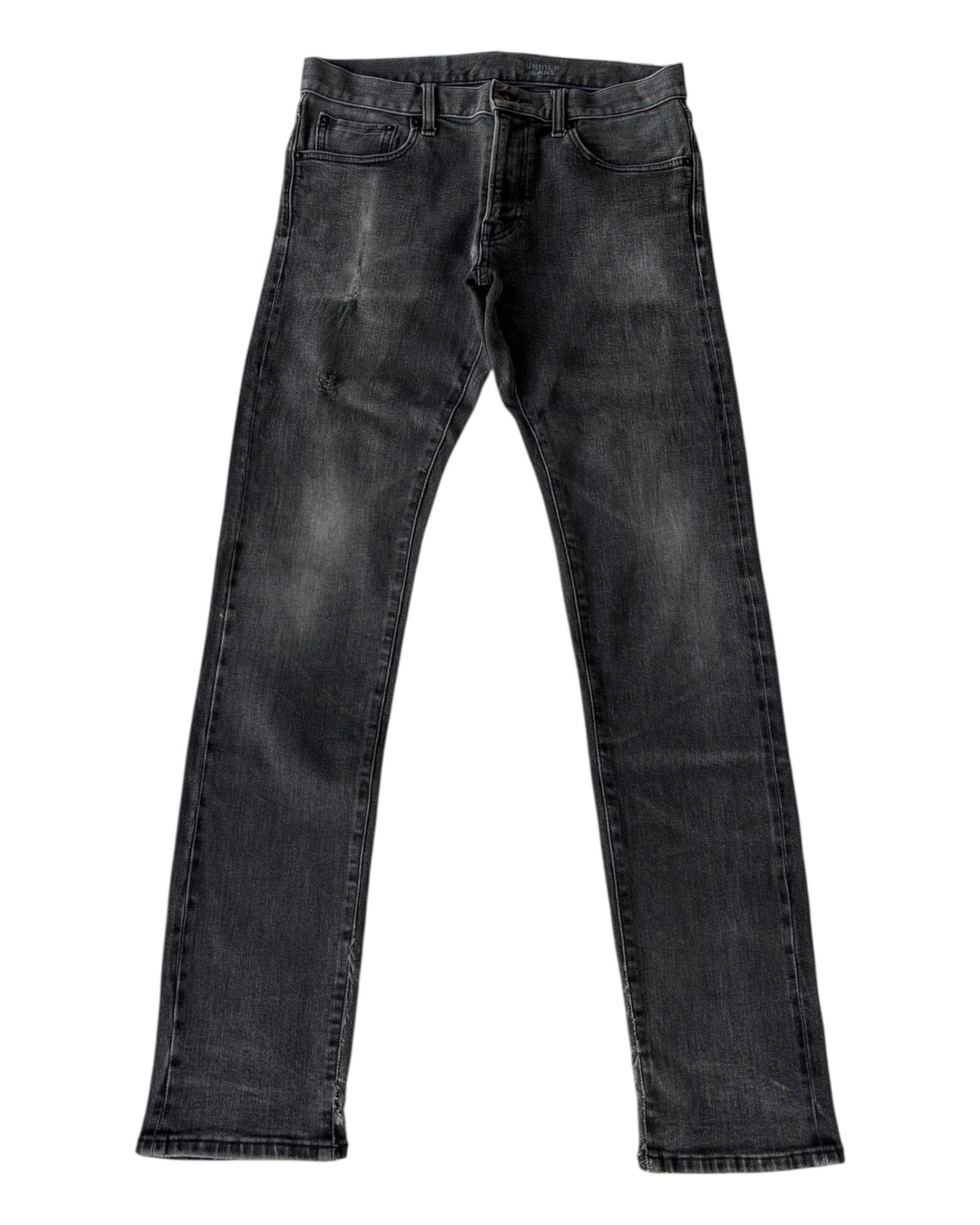 Undercover × Uniqlo Vintage Uniqlo Black Faded Selvedge Jeans Size US 31 - 8 Thumbnail