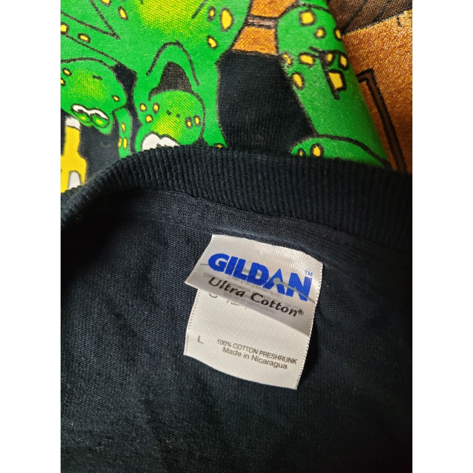 Gildan Gildan T-Shirt Large Black Bar Restaurant Texas Graphic Tee Mens Shirts Size US L / EU 52-54 / 3 - 5 Thumbnail