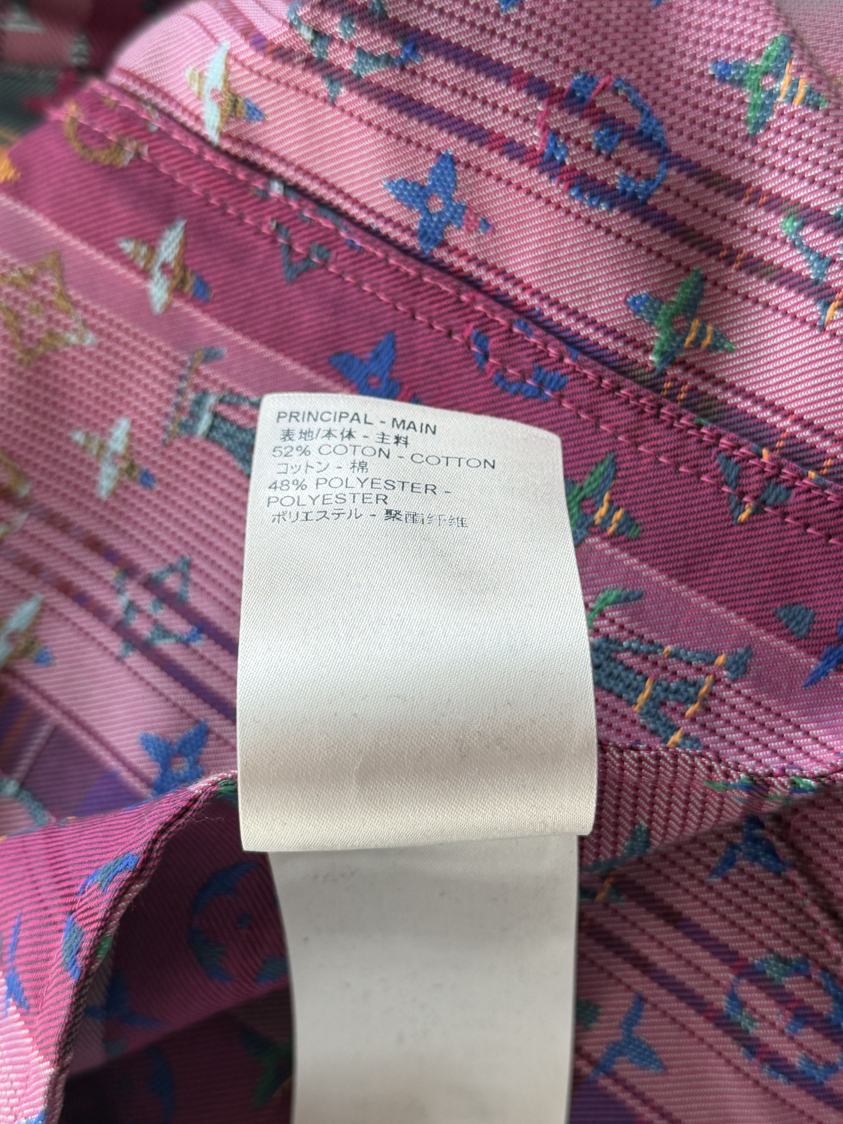 Louis Vuitton Louis Vuitton Multicolor Plaid & Pink Monogram Windbreaker Size US XXL / EU 58 / 5 - 5 Thumbnail