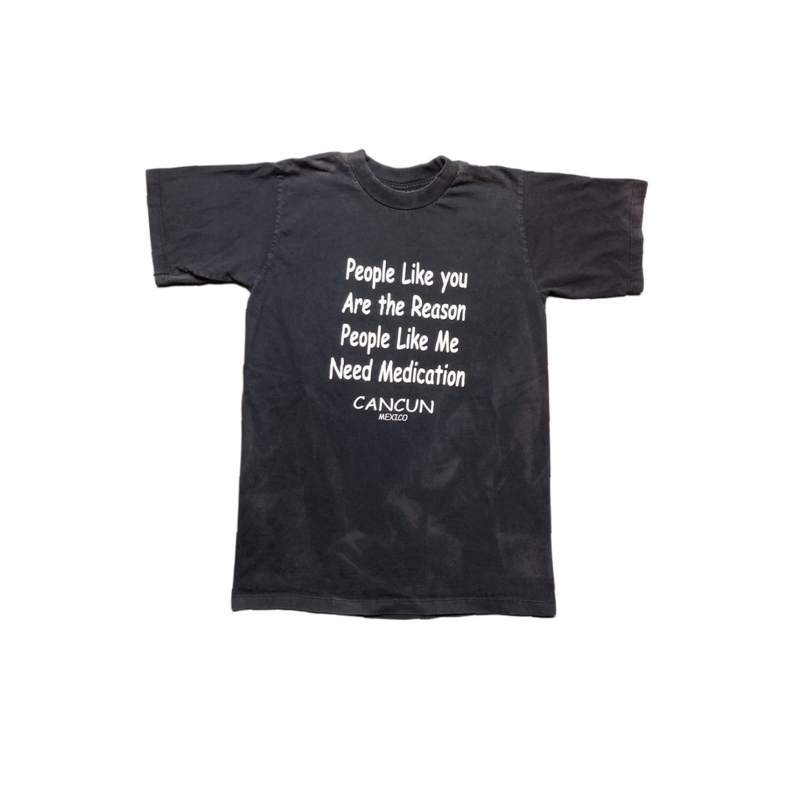 Reason VINTAGE T SHIRT Mens Large Black Funny "people like you are the reason I need medication" Y2K Size US L / EU 52-54 / 3 - 1 Thumbnail