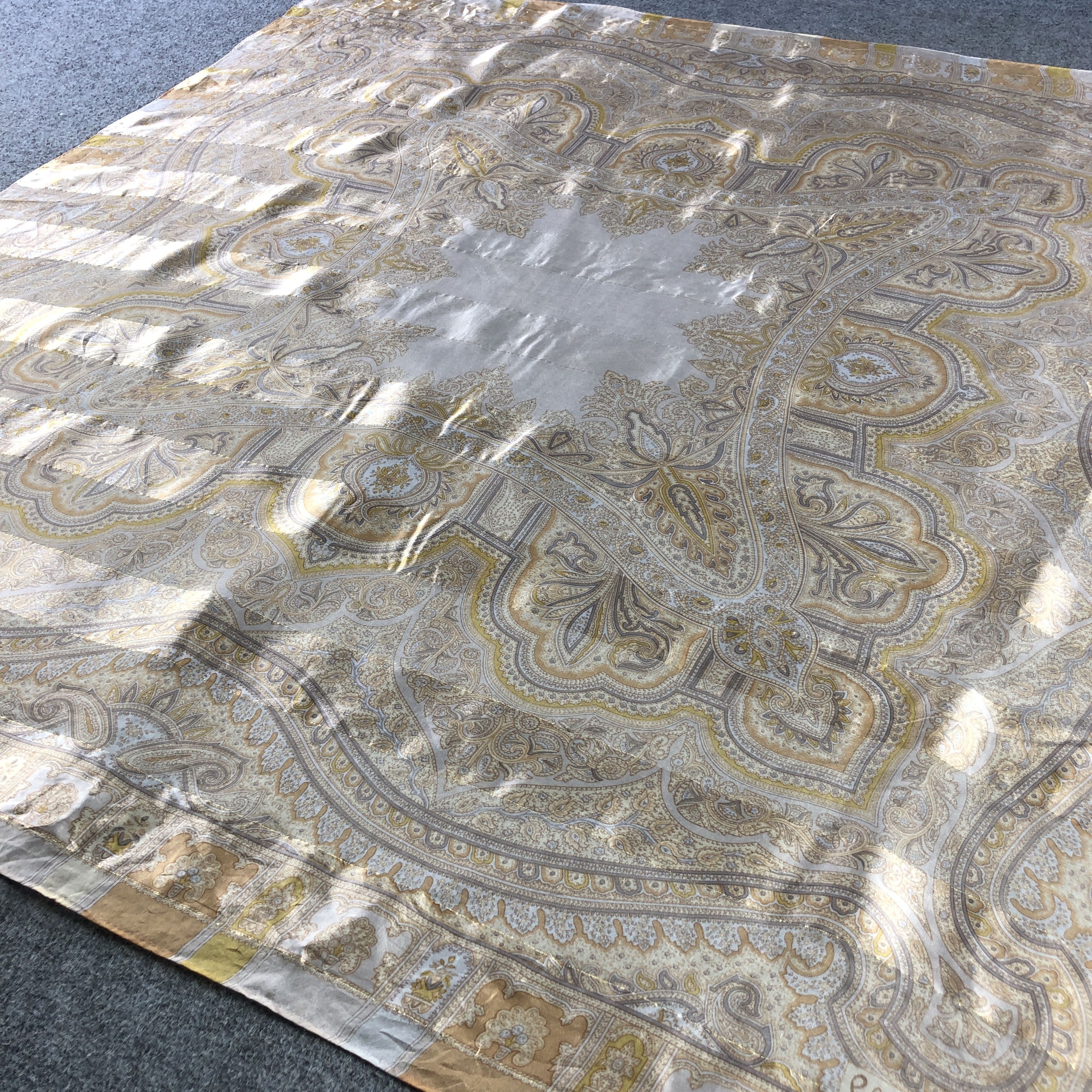 Vintage Philippe V Paisley Silk Scarf M1338 Size ONE SIZE - 3 Thumbnail