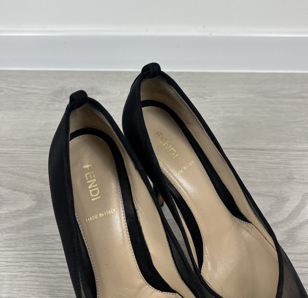 Fendi Fendi Black Mesh Women’s Hi Heels 38 IT Size US 8 / IT 38 - 4 Thumbnail