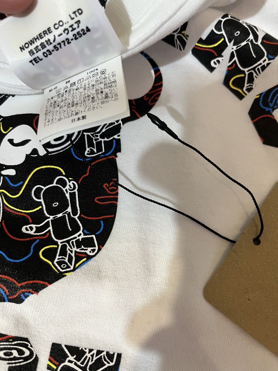 Bape × Medicom Toy A Bathing Ape College Tee X Medicom BearBricks NWT Size US XL / EU 56 / 4 - 6 Thumbnail