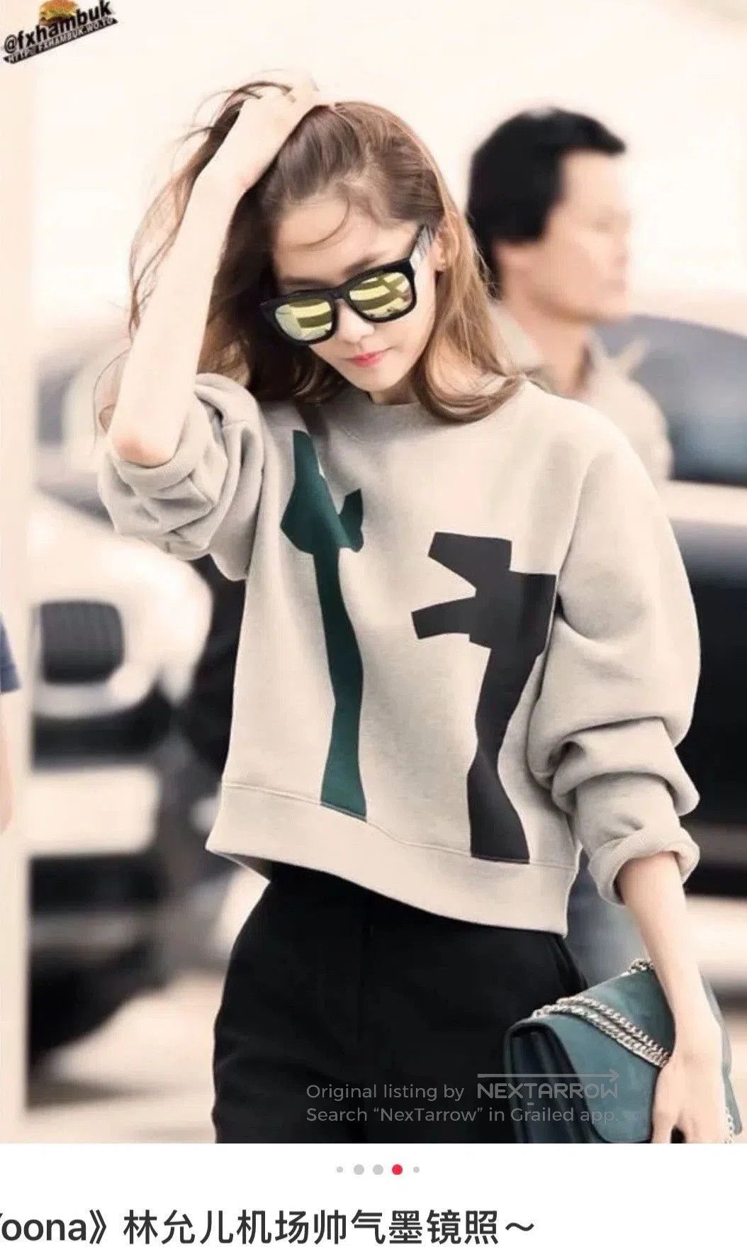Acne Studios pink geometric logo cropped sweatshirt. Size S / US 4 / IT 40 - 6 Thumbnail
