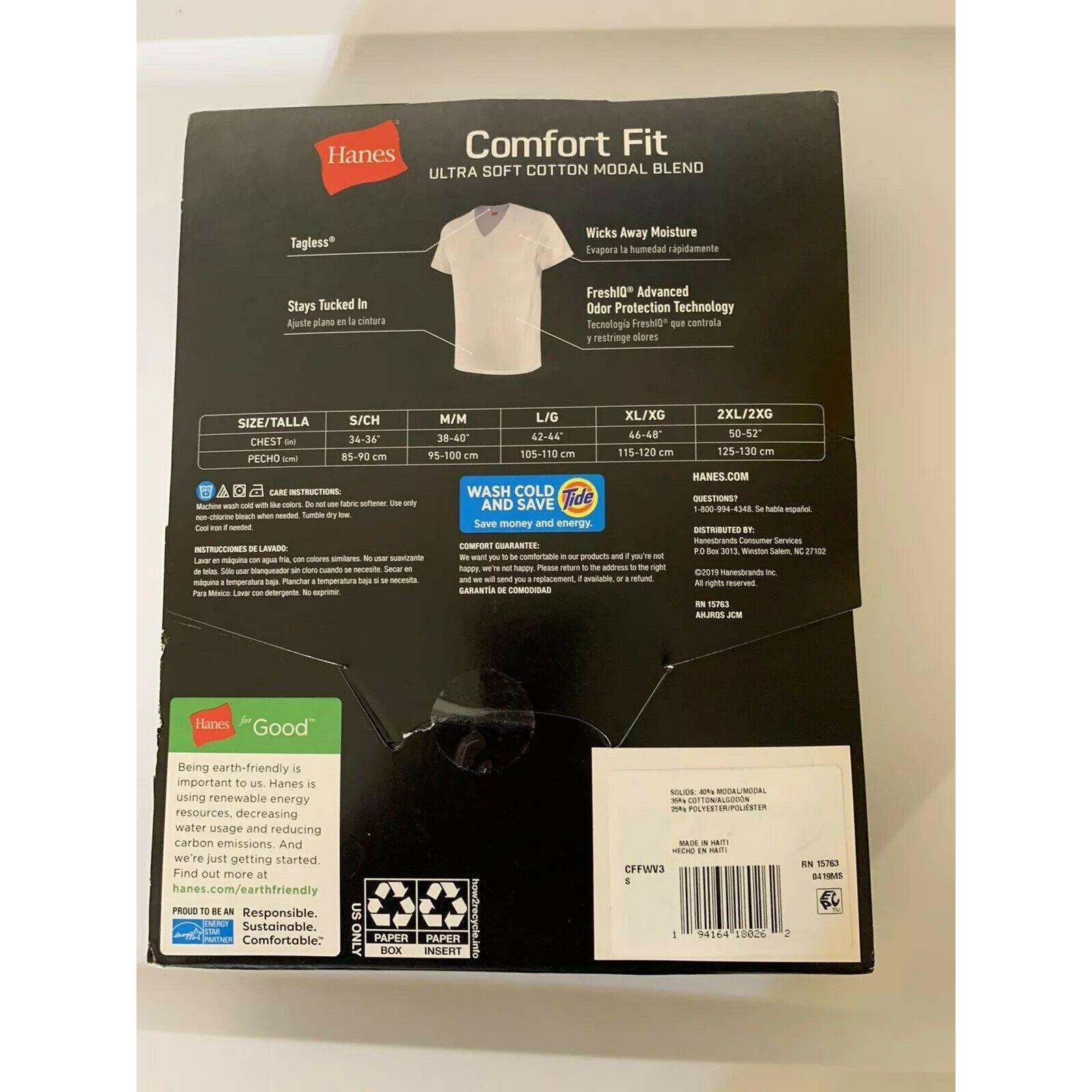 Hanes New Hanes 3-Pack Comfort Fit Shirts Sz S Ultra Soft Tagless Size US S / EU 44-46 / 1 - 6 Thumbnail