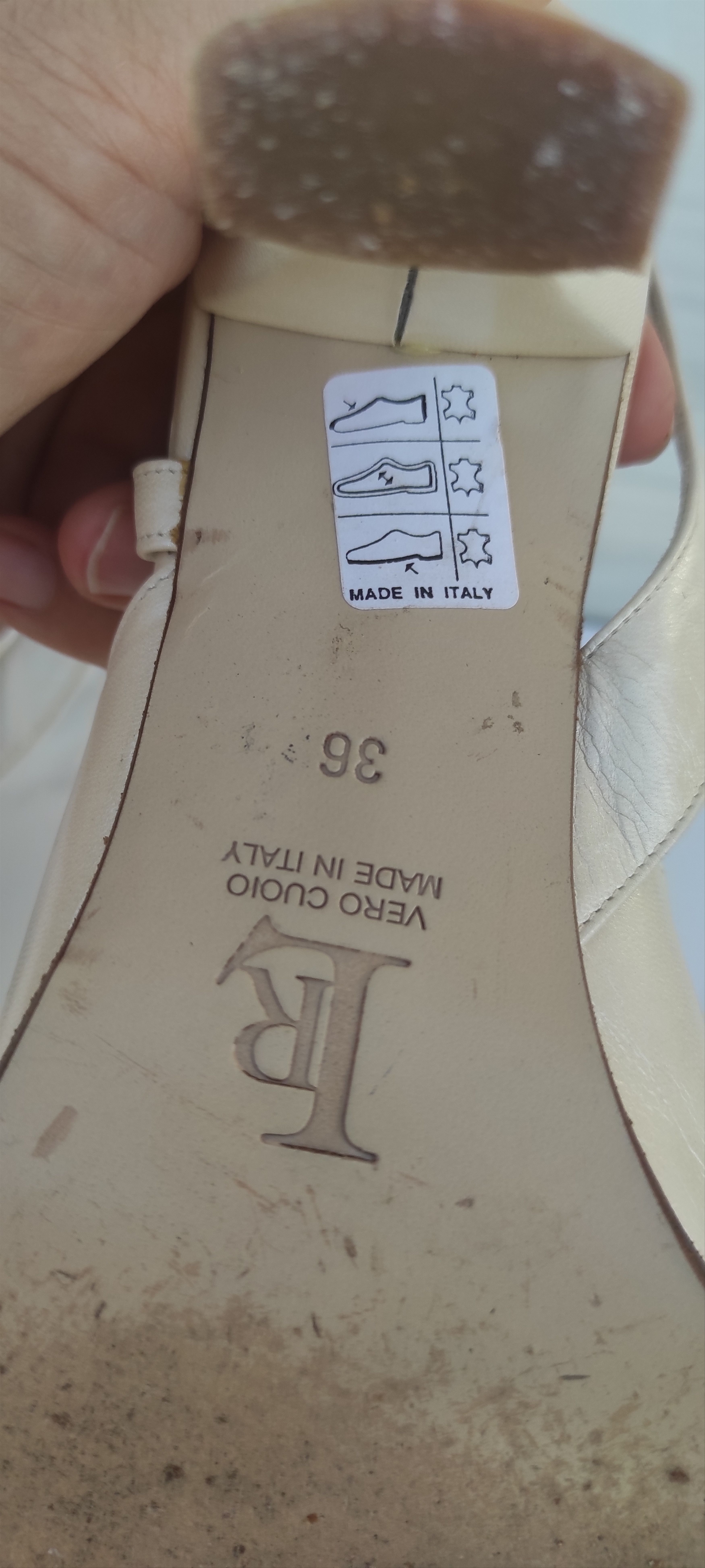 Leather Luca Renzi Slingback Wedding Leather Shoes Made Italy Size US 6 / IT 36 - 6 Thumbnail