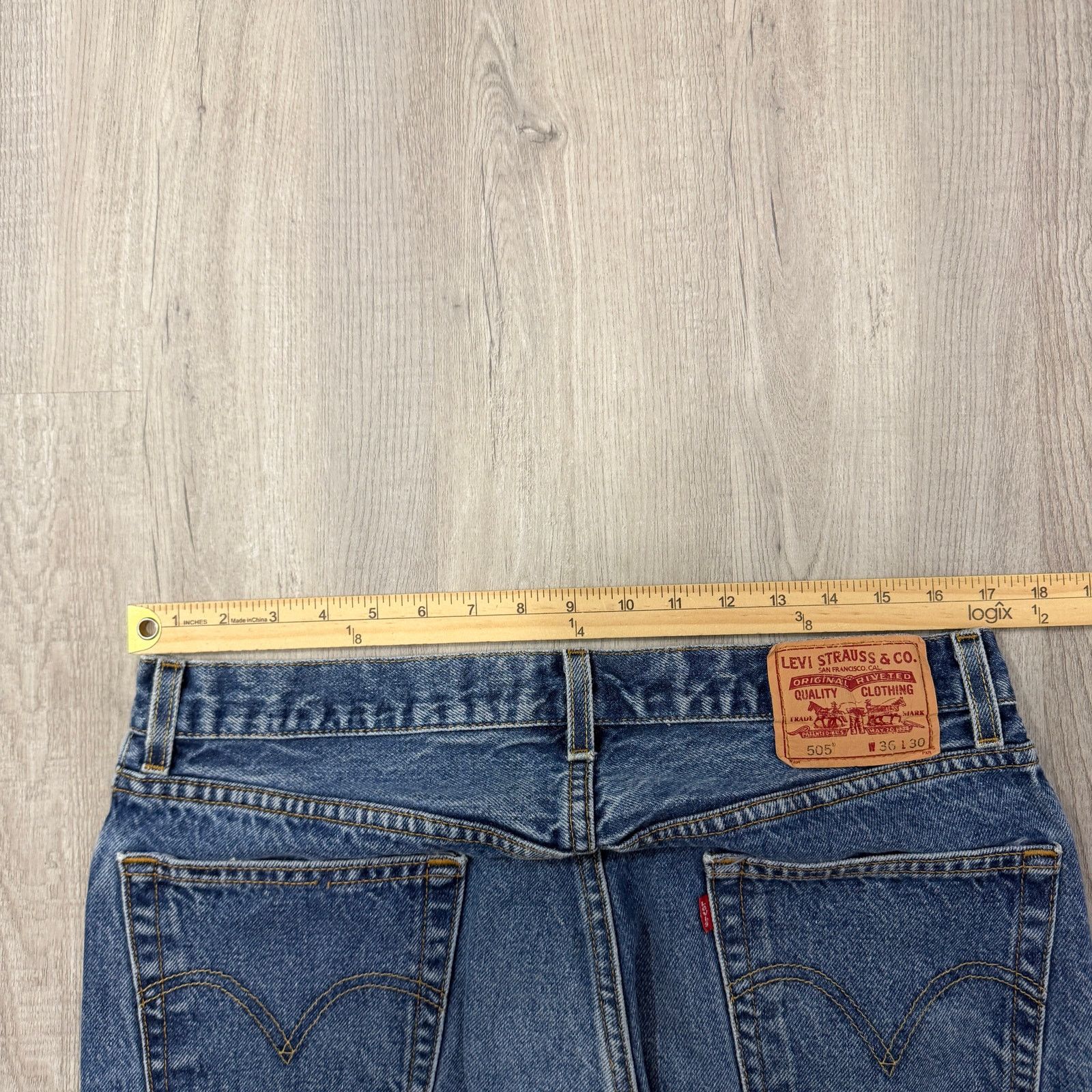 Levi's Vintage Levis 505 Jeans Mens 36x30 Blue Denim Regular y2k Size US 36 / EU 52 - 9 Thumbnail