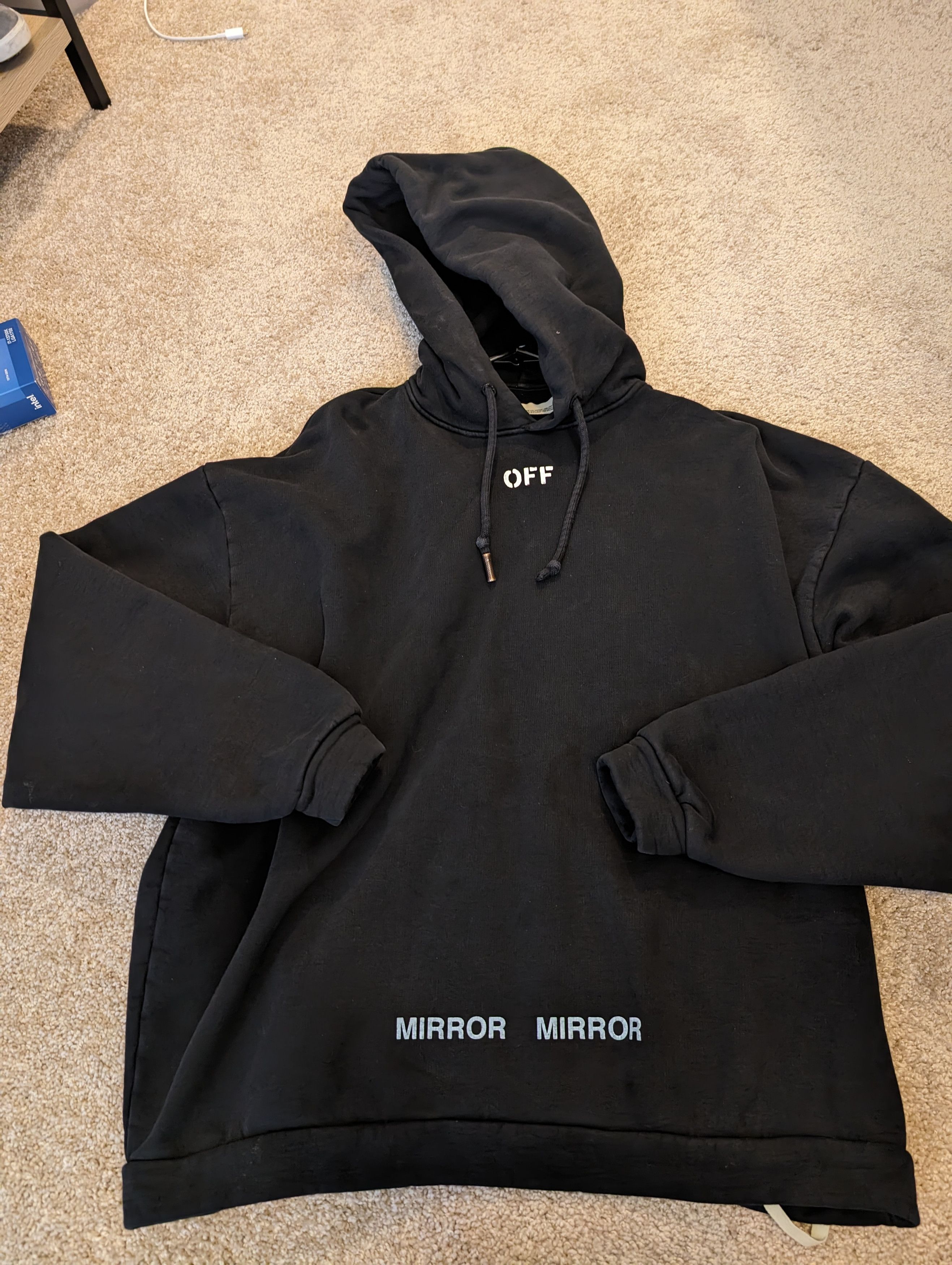 Off White Off white seeing things of care hoodie Grailed