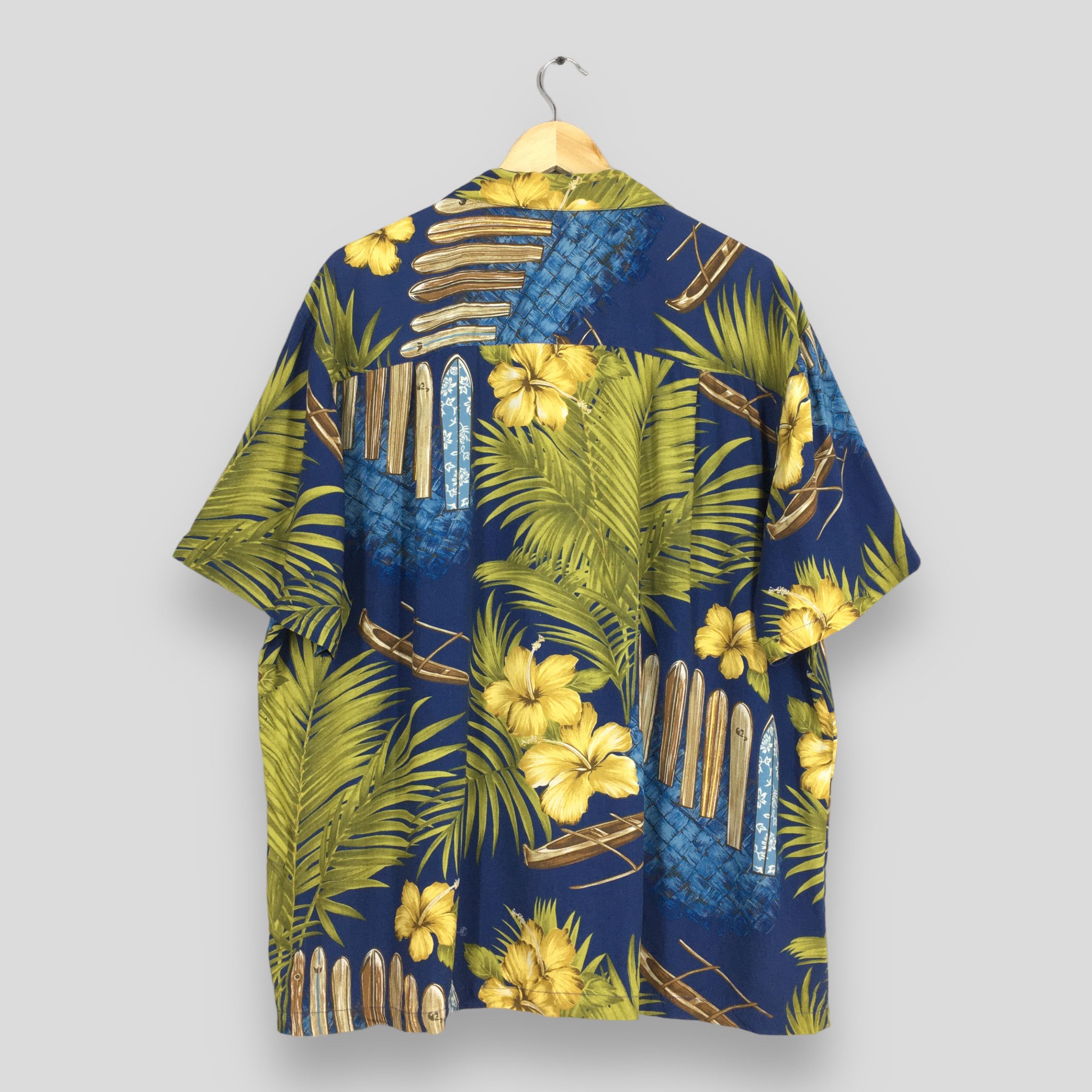Vintage Vintage Diamond Head Floral Leaves Hawaii Shirt XLarge Size US XL / EU 56 / 4 - 6 Thumbnail