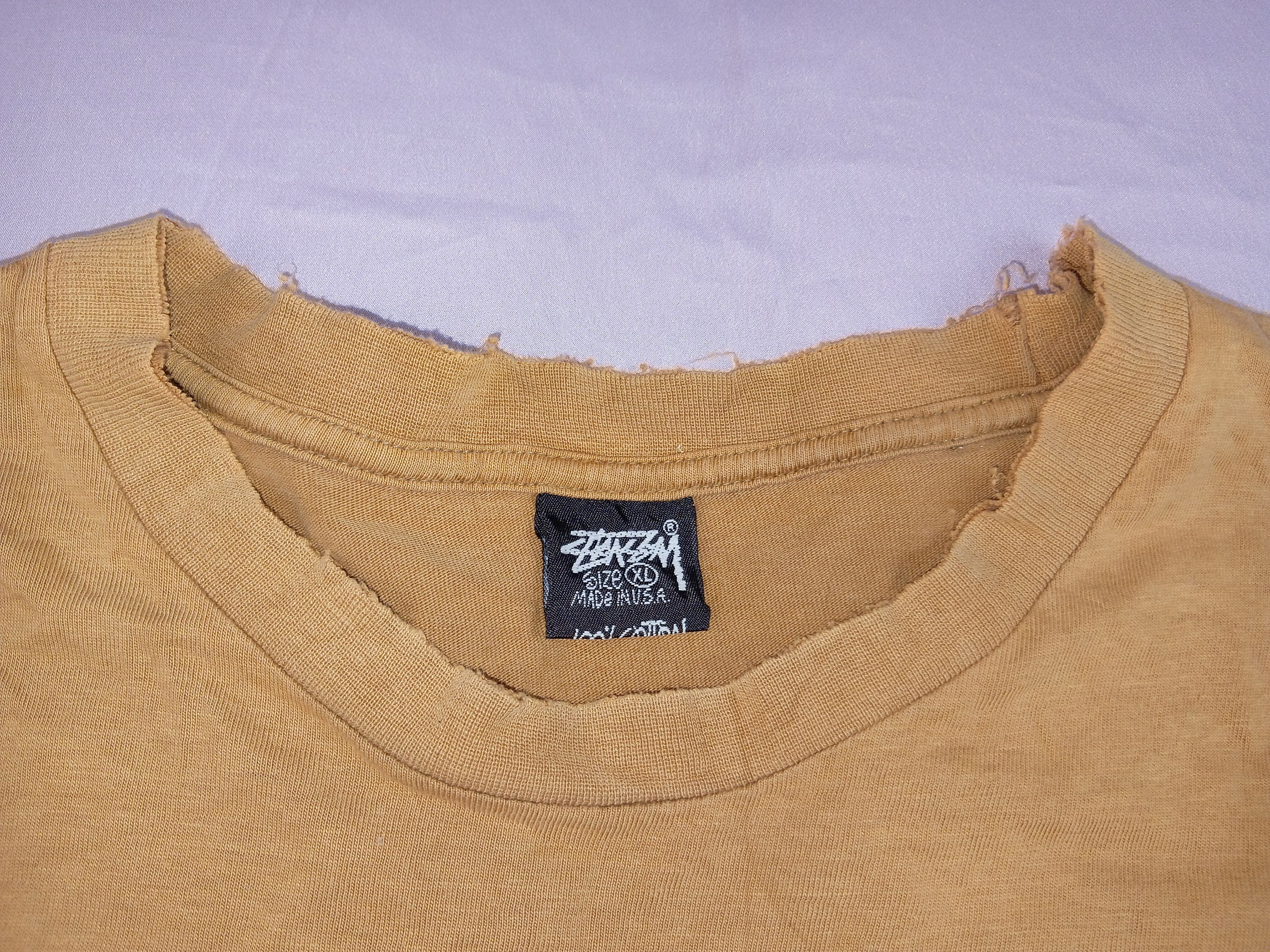 Stussy Vintage 90s Stussy 'excuse me for what I'm' T Shirt RARE! Size US XL / EU 56 / 4 - 4 Thumbnail