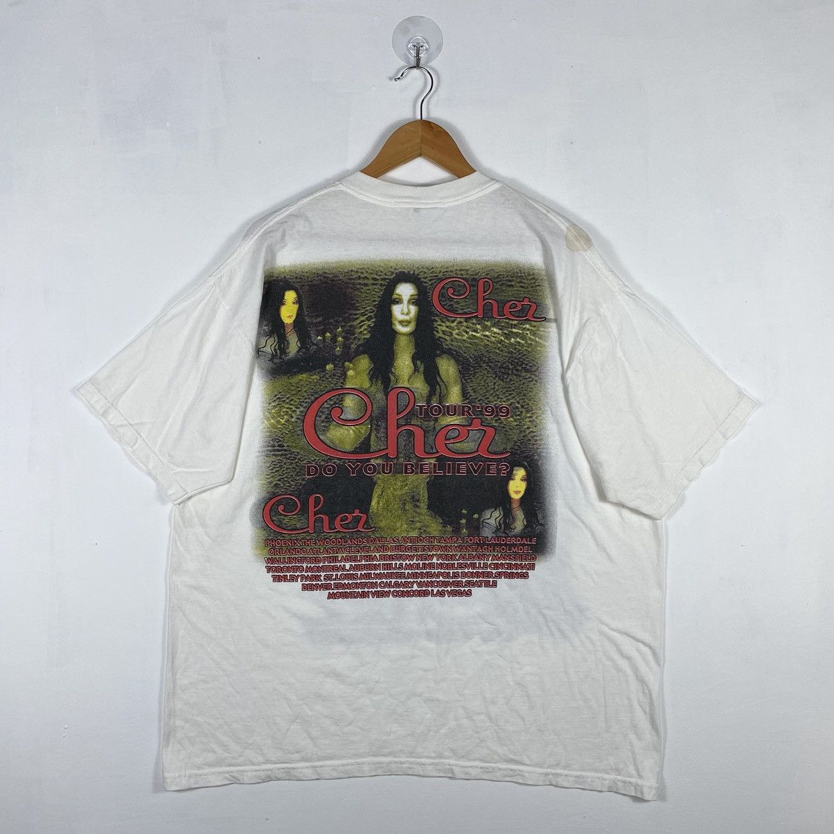Band Tees × Rap Tees × Vintage Vintage 90's CHER Do You Believe Tour Tee Shirt Size US XL / EU 56 / 4 - 6 Thumbnail