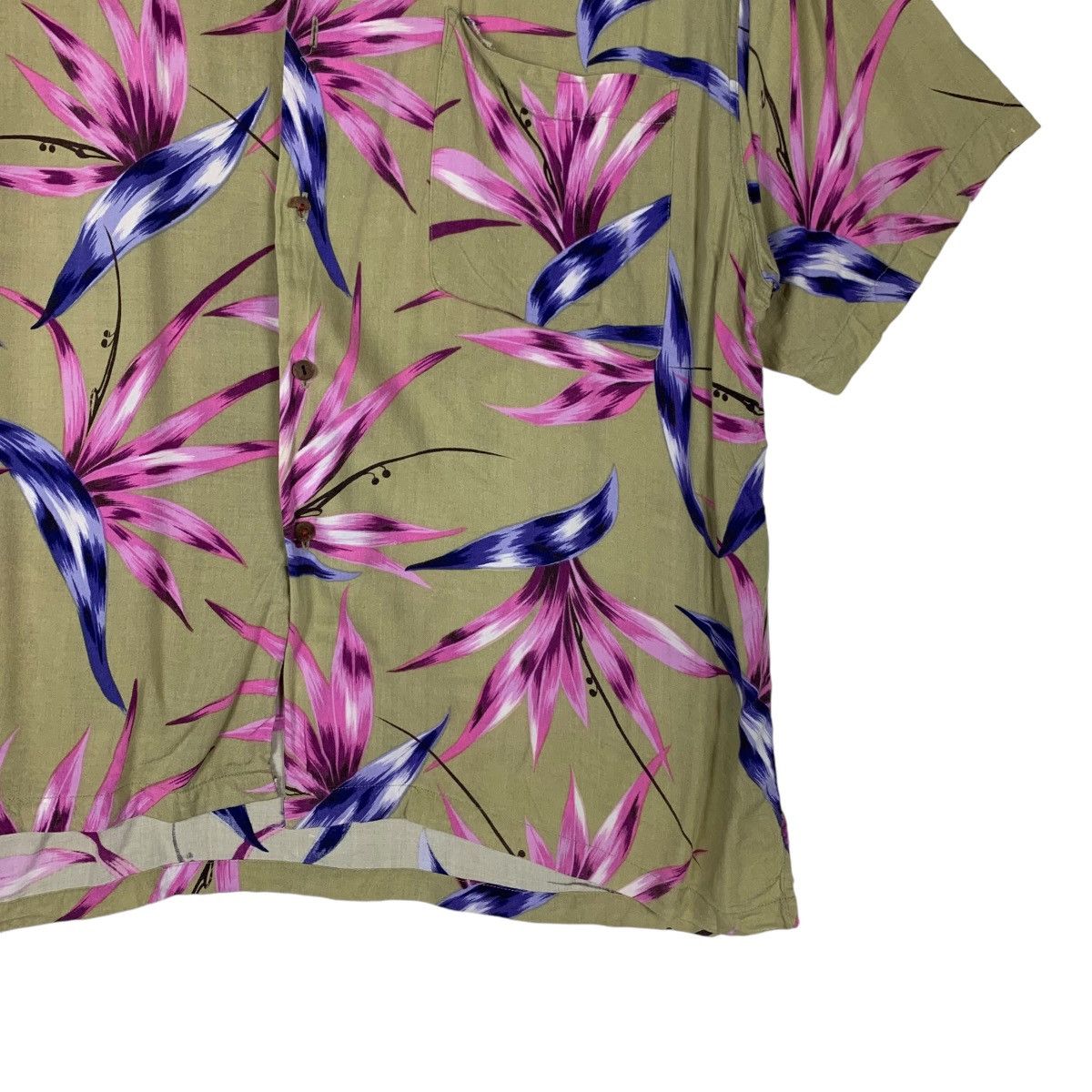 Other DODGEST Real Aloha Graphics 100 Rayon Button Shirt #1418-C64 Size US M / EU 48-50 / 2 - 4 Thumbnail
