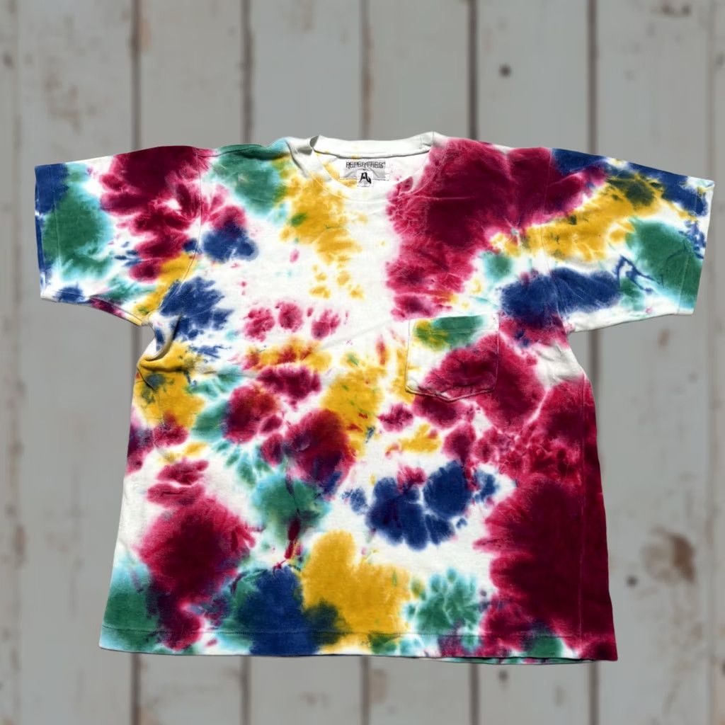 Velour Nepenthes Velour Cotton Tie-Dye Pocket T-Shirt Thick Made Japan M Size US M / EU 48-50 / 2 - 1 Thumbnail