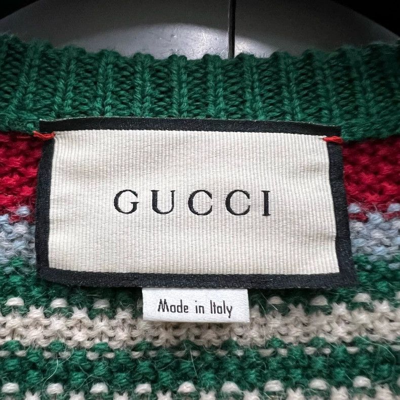 Gucci Gucci Christmas Limited Rainbow Striped Deer Knitwear 2502- Size US S / EU 44-46 / 1 - 3 Thumbnail