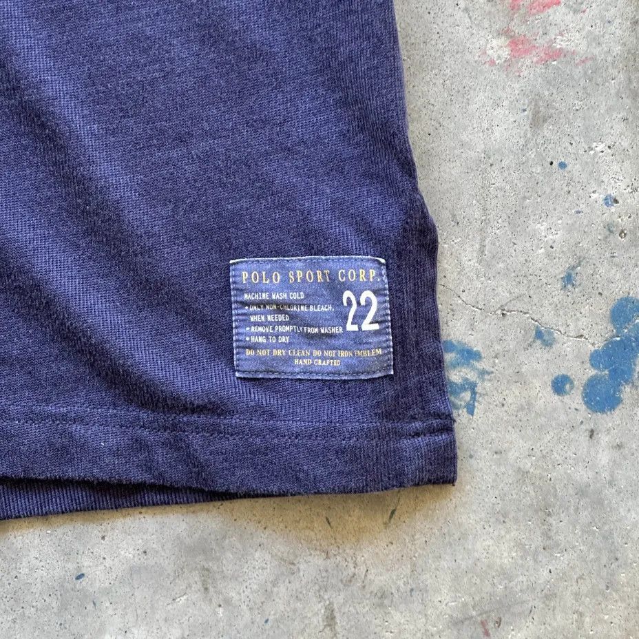 Polo Ralph Lauren Vintage Polo Sport Ralph Lauren #22 Football Inspired Tee Size US XXL / EU 58 / 5 - 2 Thumbnail