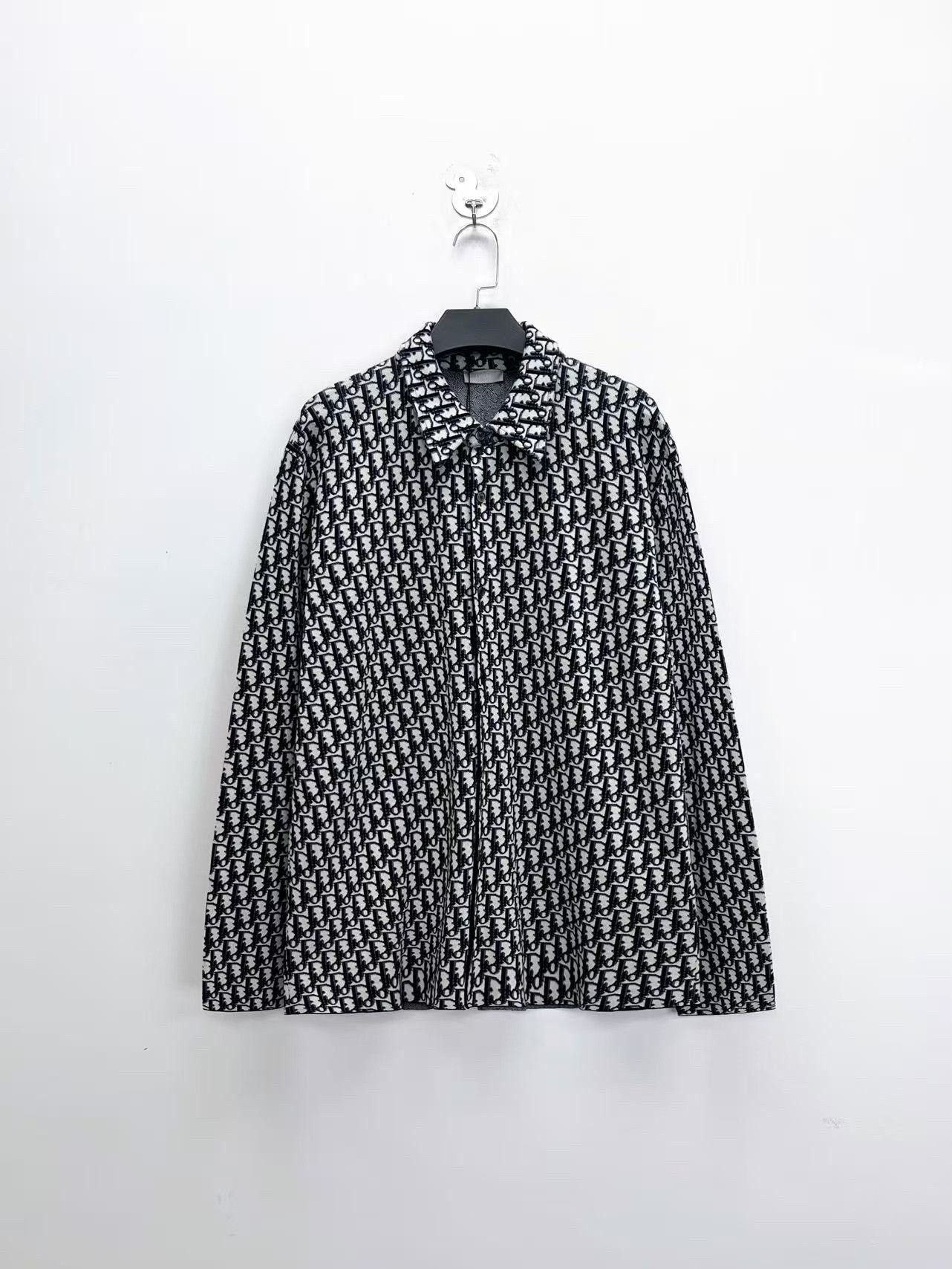 Dior Dior Monogram Cotton Knit Shirt Jacket Size US M / EU 48-50 / 2 - 1 Thumbnail