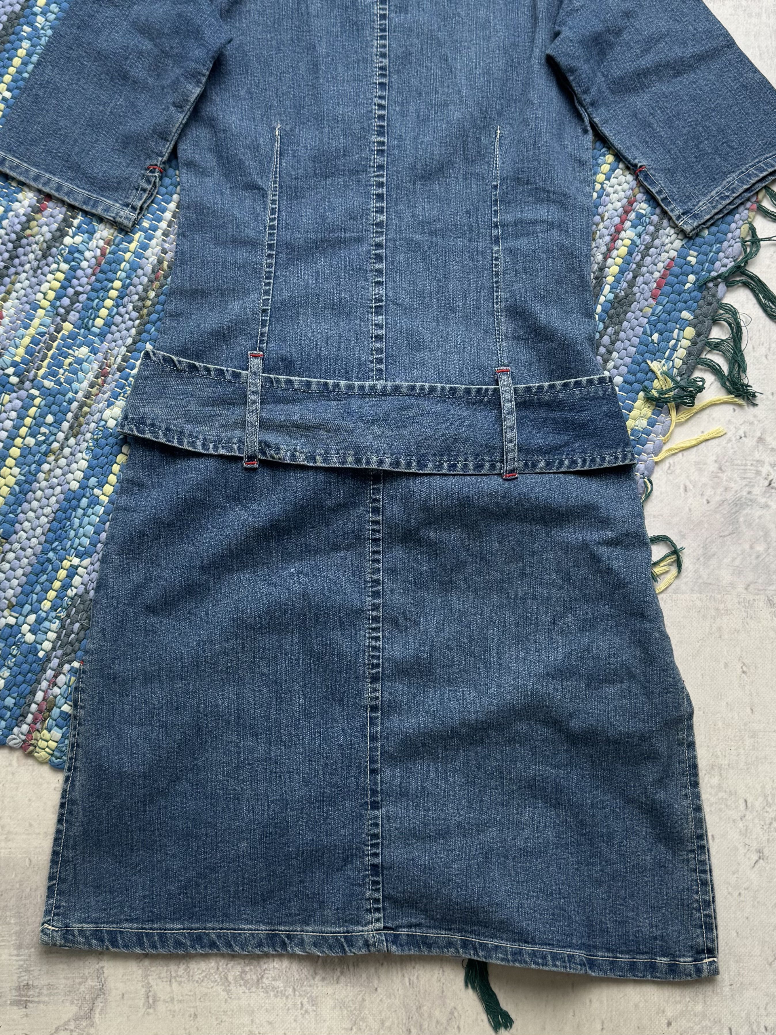 Vintage Vintage Denim Dress With Belt A8(V1)D15 Size XS / US 0-2 / IT 36-38 - 10 Thumbnail