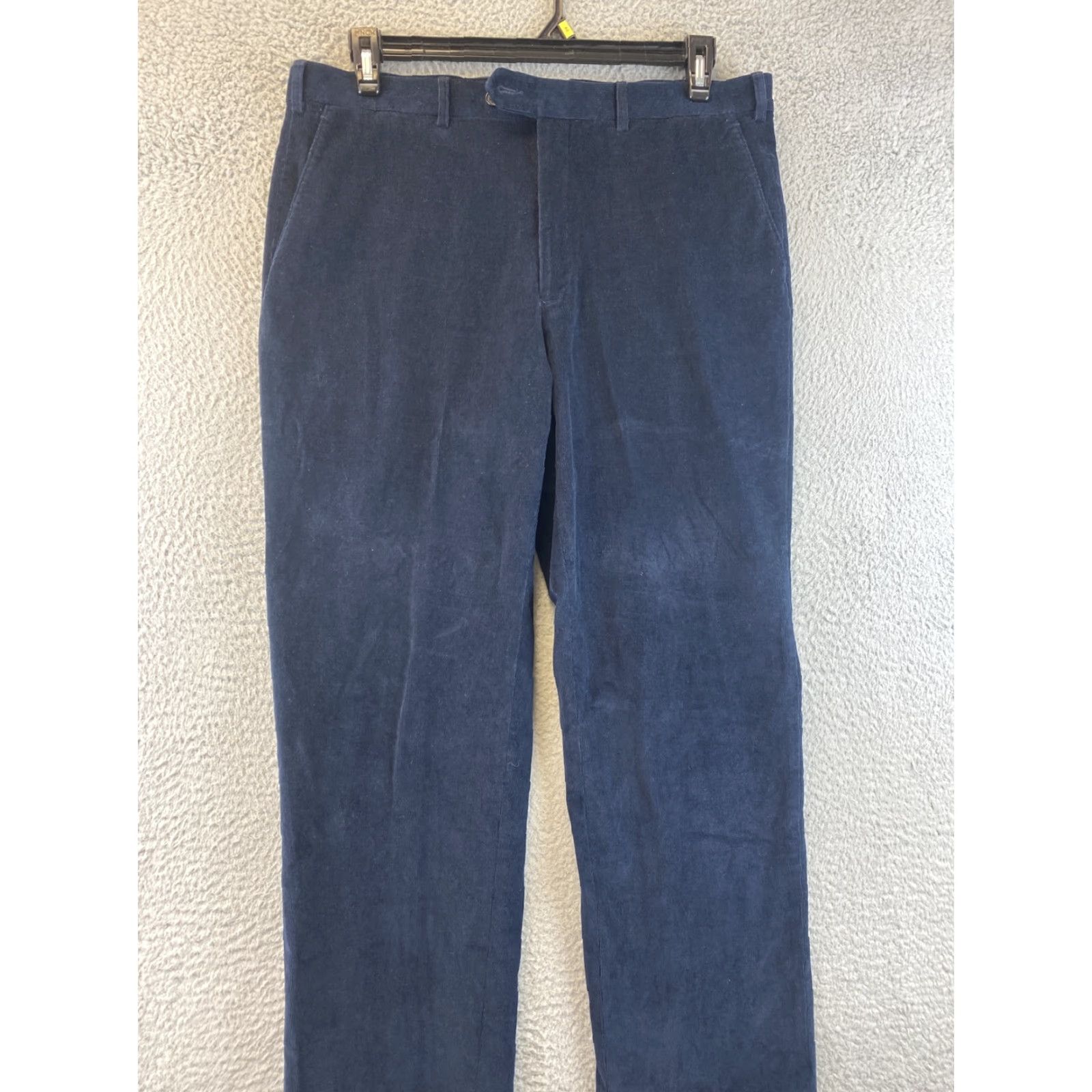 Polo Ralph Lauren Polo Ralph Lauren Pants Men 36 Navy Corduroy Straight Chino Belt Loops Zip Front 32 Inseam Size US M / EU 48-50 / 2 - 3 Thumbnail