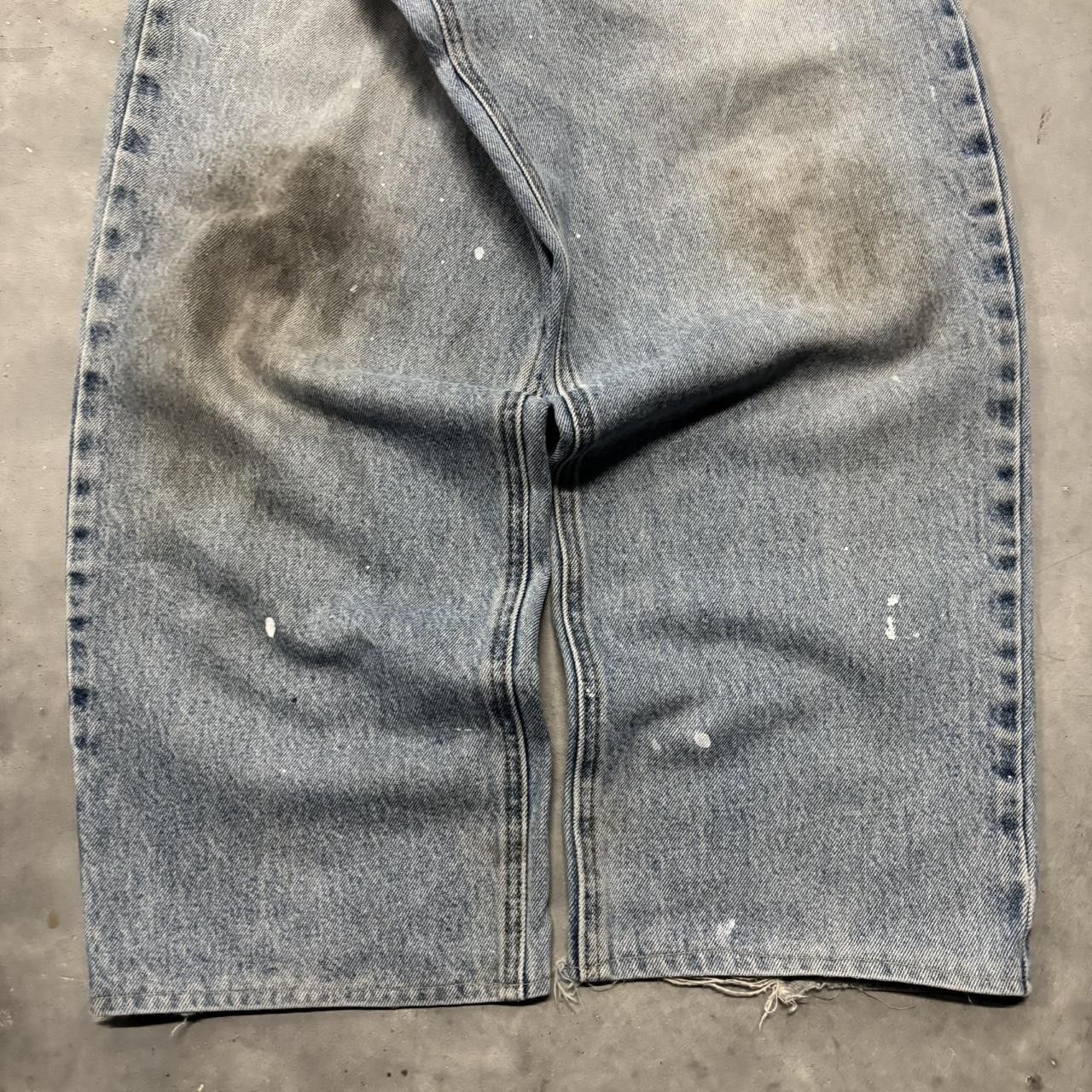 Japanese Brand × Vintage Crazy Vintage Y2K/2000s Baggy Grunge Light Wash Denim Jeans! Size US 34 / EU 50 - 6 Thumbnail