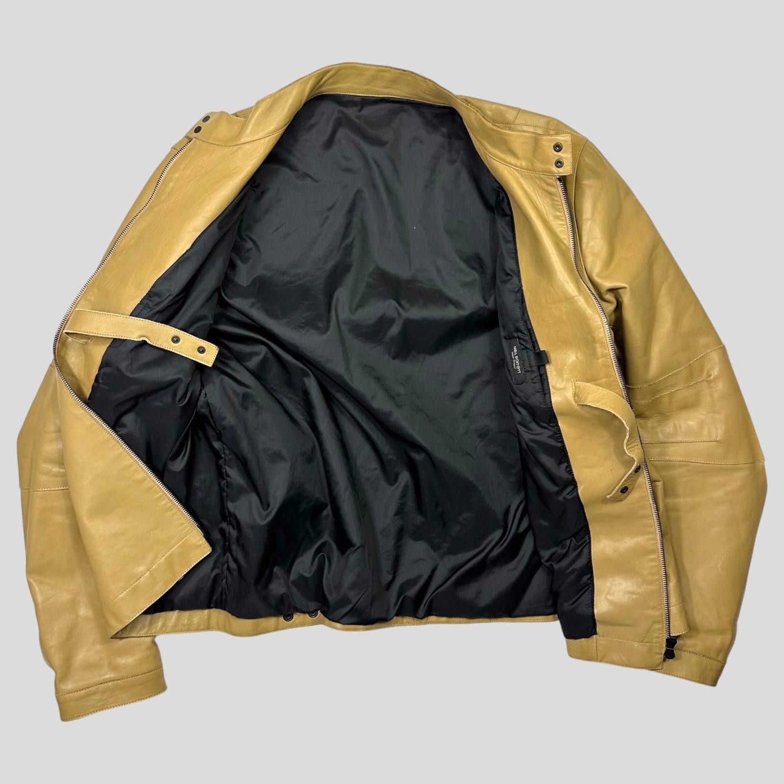 Neil Barrett Neil Barrett AW00 Caramel Leather Moto Slingbag Jacket - L Size US L / EU 52-54 / 3 - 3 Thumbnail