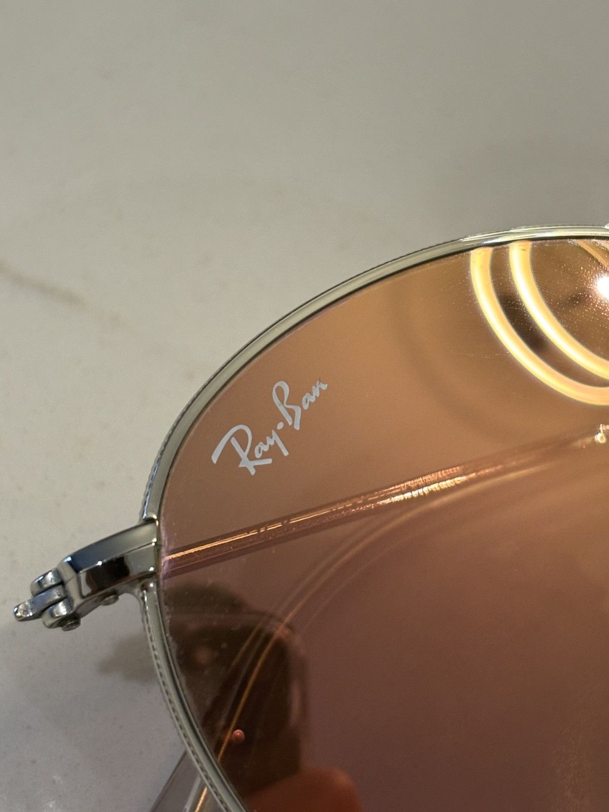 RayBan Ray Ban RB3447 Round Metal Polished Silver Size ONE SIZE - 12 Thumbnail