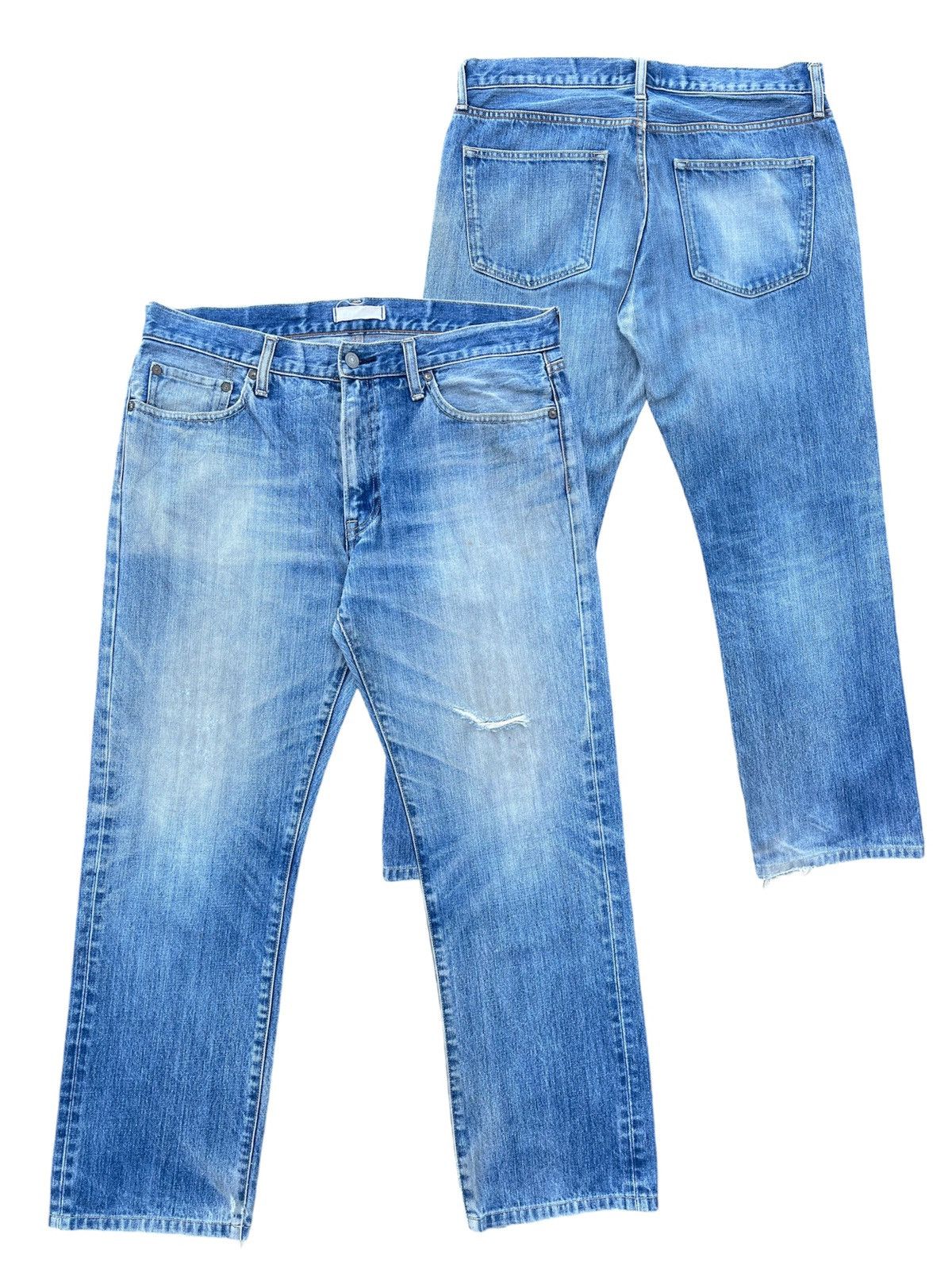 Japanese Brand × Jean × Uniqlo 🔥 Japanese Brand Uniqlo Distressed Denim W34🔥 Size US 34 / EU 50 - 1 Thumbnail