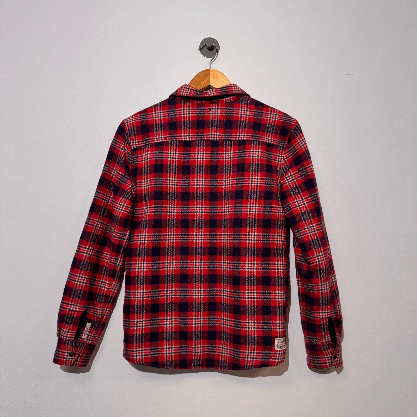 Tommy Hilfiger × Vintage Tommy Hilfiger Red Blue Polyester Cotton Jacket Size XS 90s Size US XS / EU 42 / 0 - 10 Thumbnail