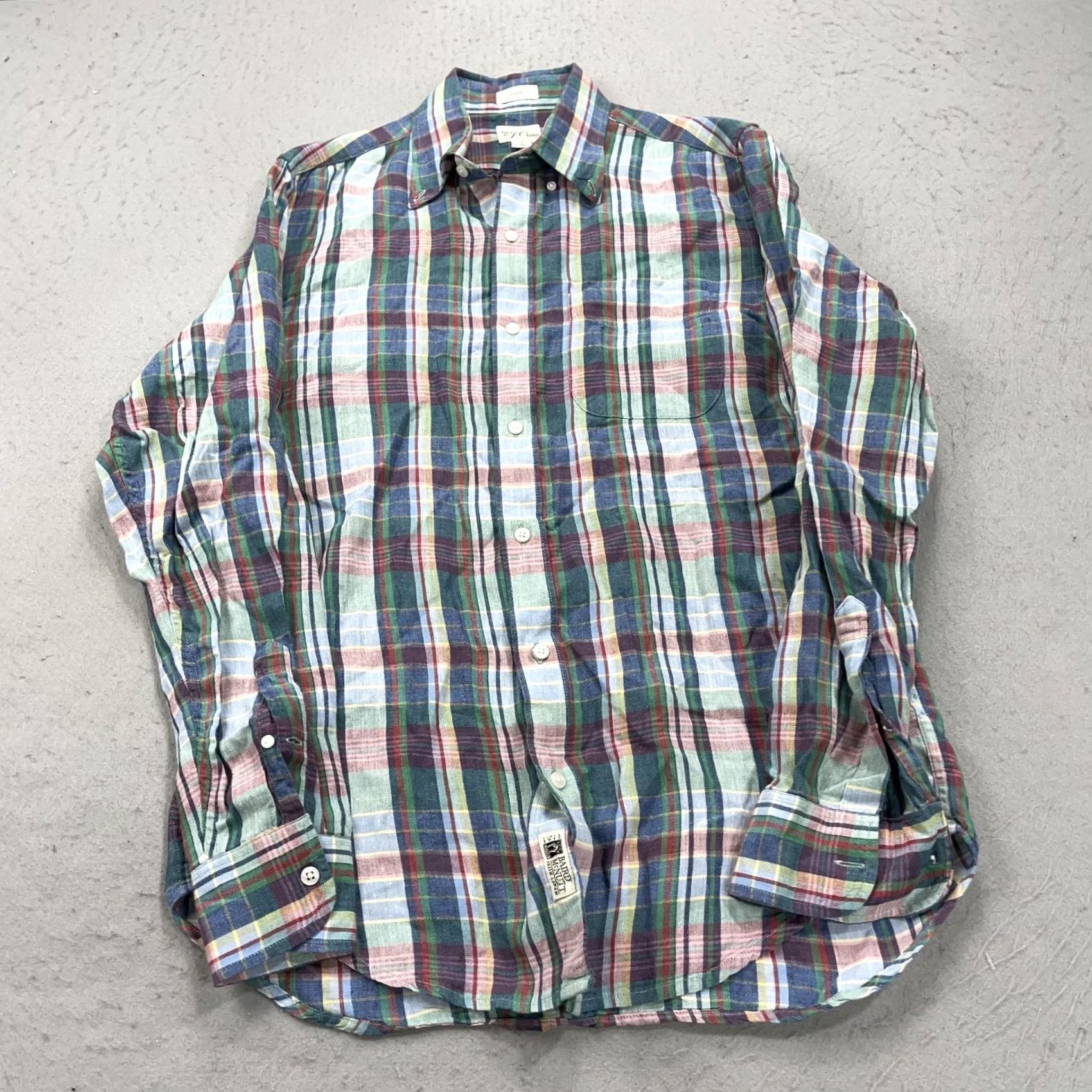 J.Crew J.CREW Shirt Mens Small Colorful 100% Irish Linen Baird McNutt Classic Button Size US S / EU 44-46 / 1 - 2 Thumbnail