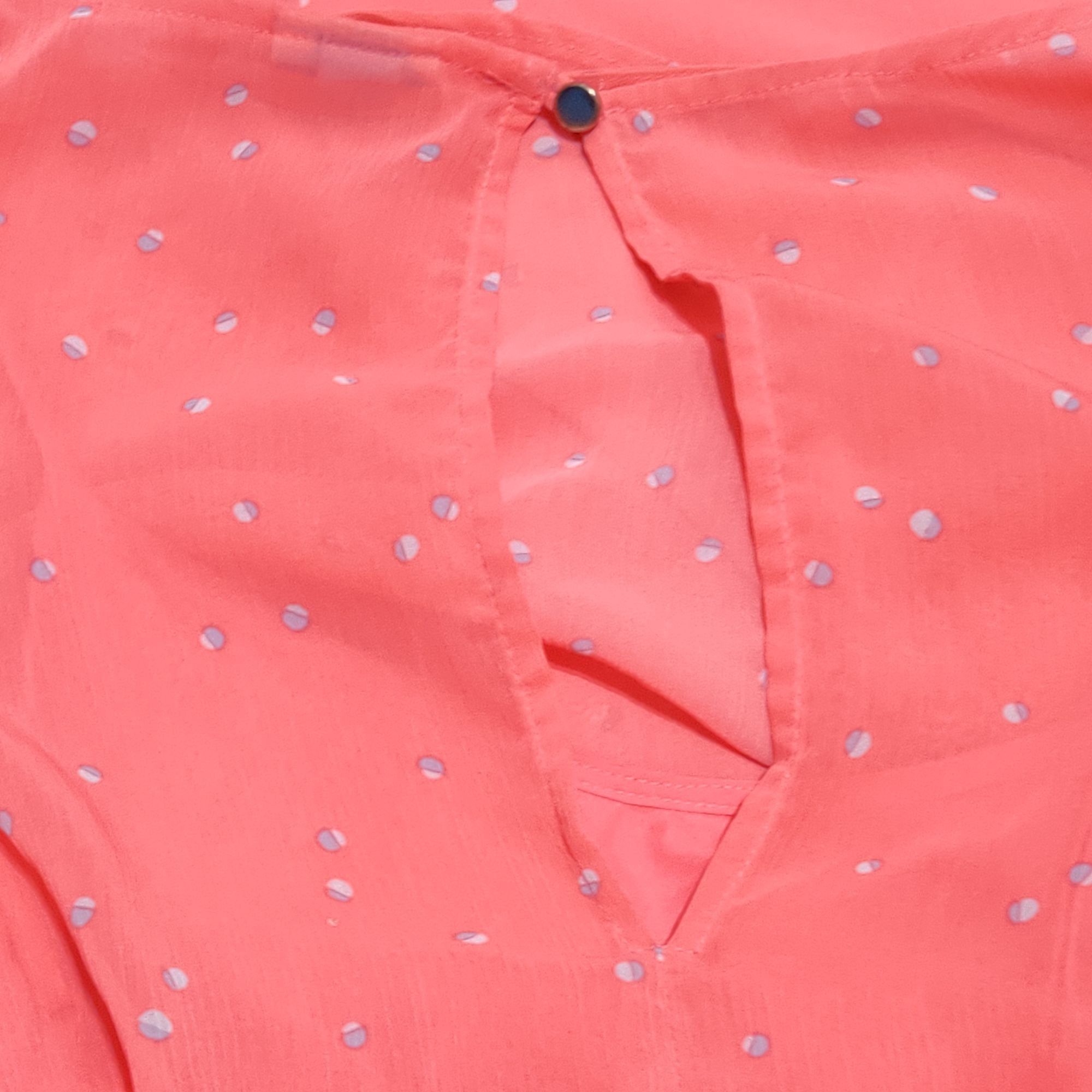 Other A New Day XS Coral Pink Polka Dot Ruffle Dress Feminine Soft Size XS / US 0-2 / IT 36-38 - 4 Thumbnail