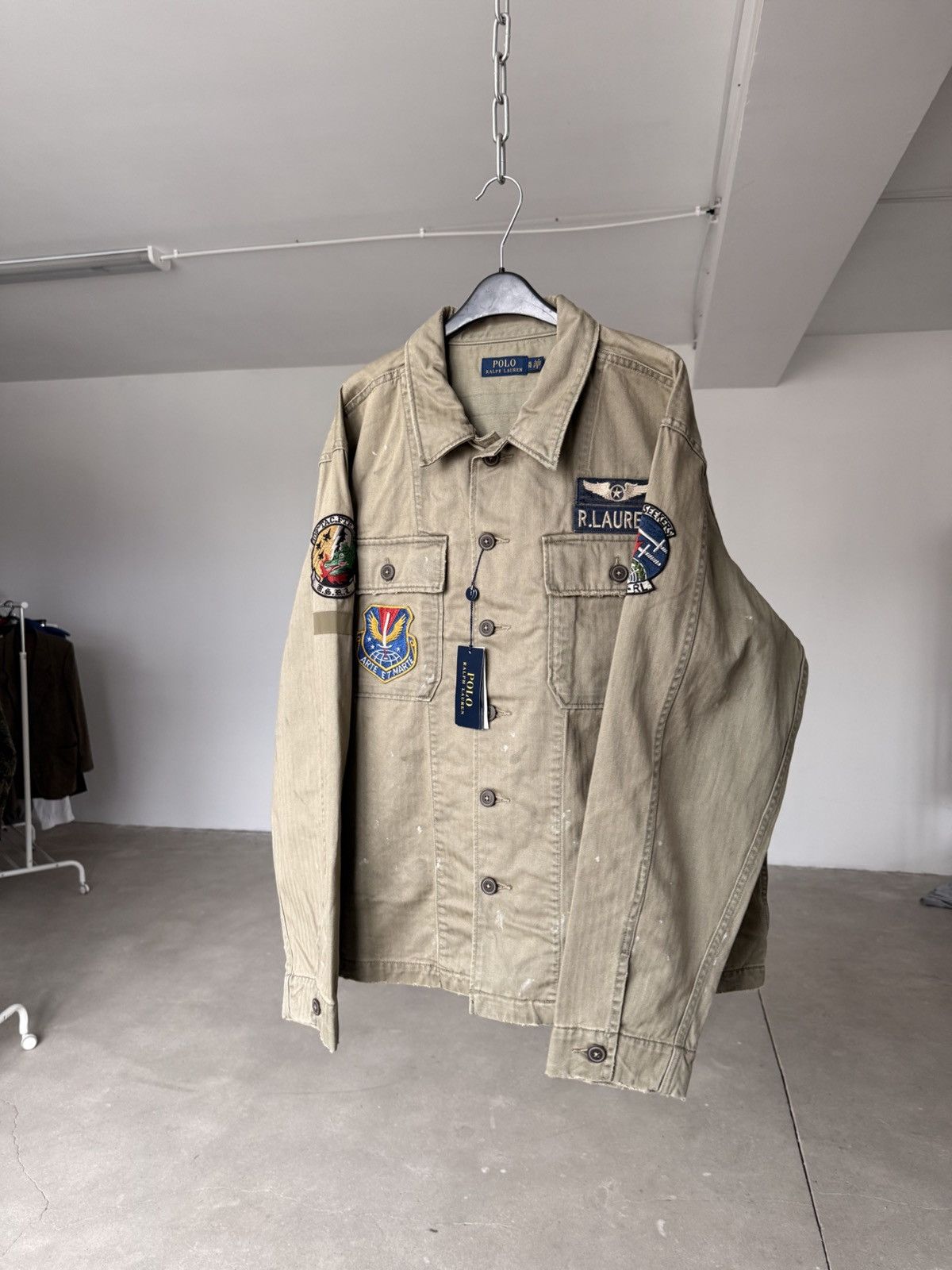 Polo Ralph Lauren RARE Polo Ralph Lauren Military Overshirt Jacket Size US XL / EU 56 / 4 - 2 Thumbnail