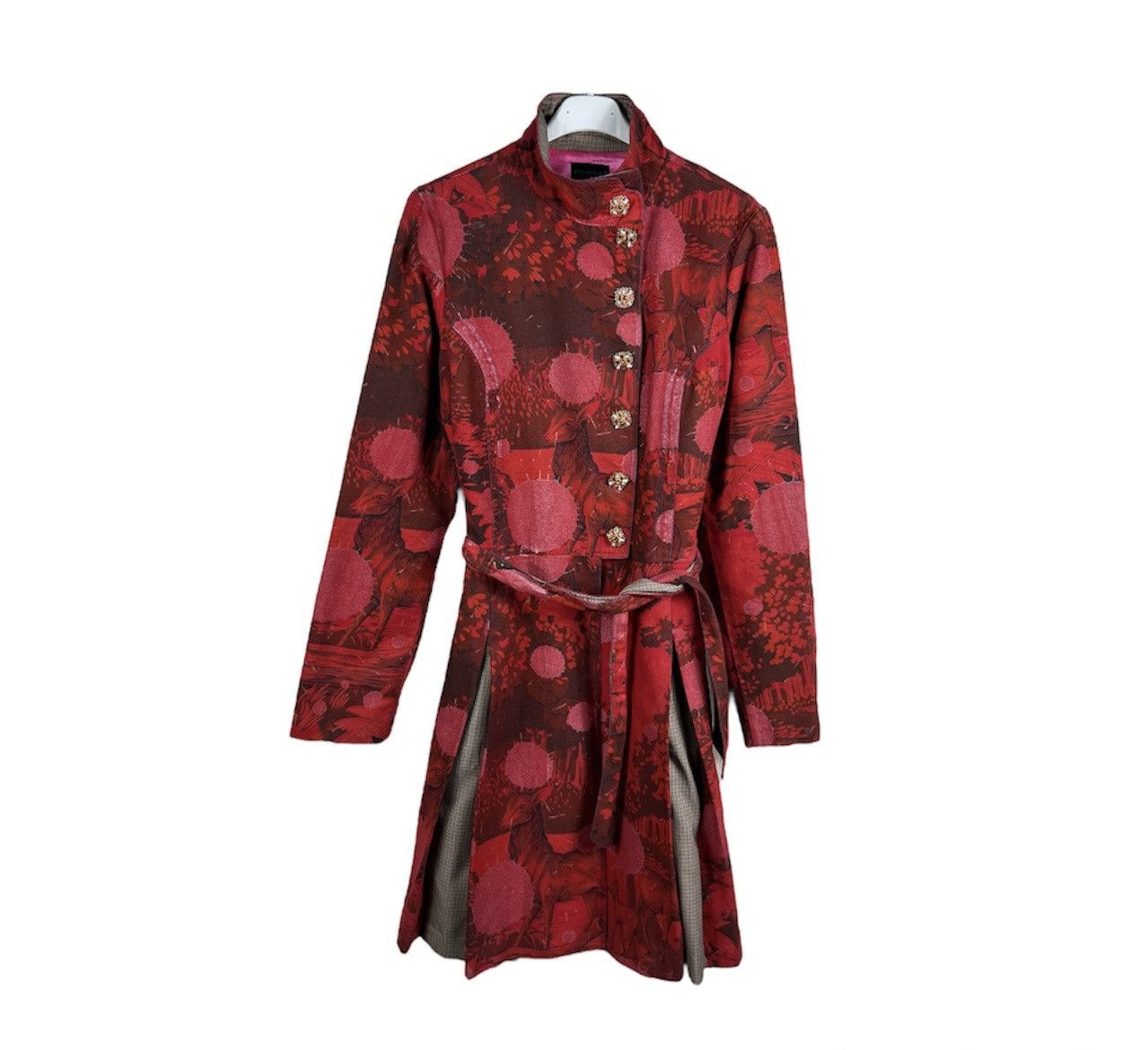 Custo Barcelona Custo Barcelona full print animal roe deer y2k long coat Size S / US 4 / IT 40 - 1 Thumbnail