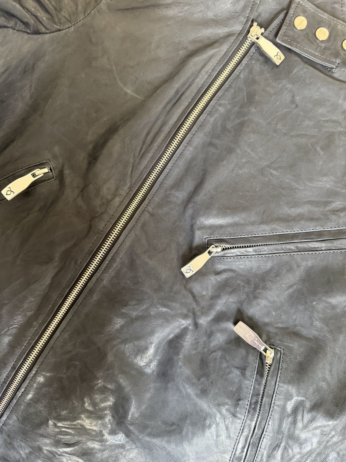 Other 100% Leather Moto Biker Jacket Unisex Size US M / EU 48-50 / 2 - 7 Thumbnail