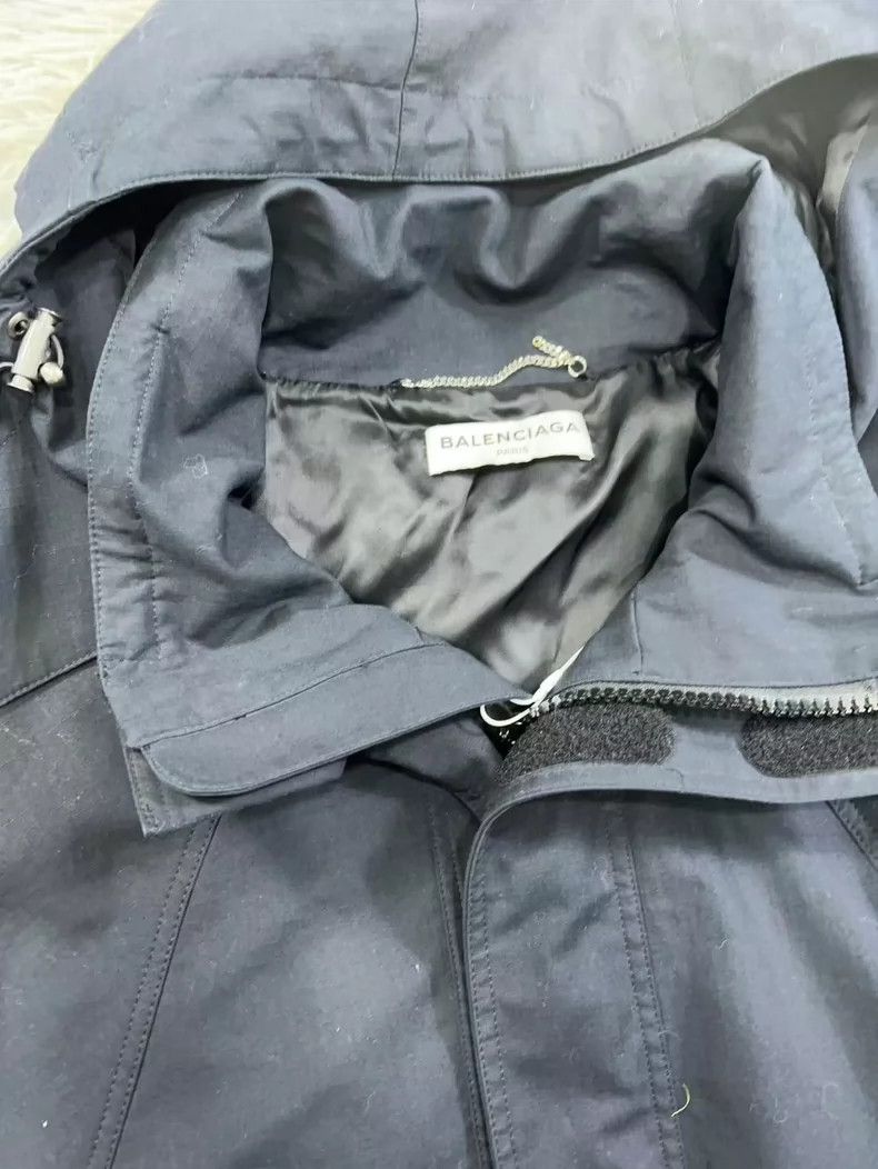 Balenciaga Balenciaga size 34 Solid Zip Hooded Parka Size US XS / EU 42 / 0 - 4 Thumbnail