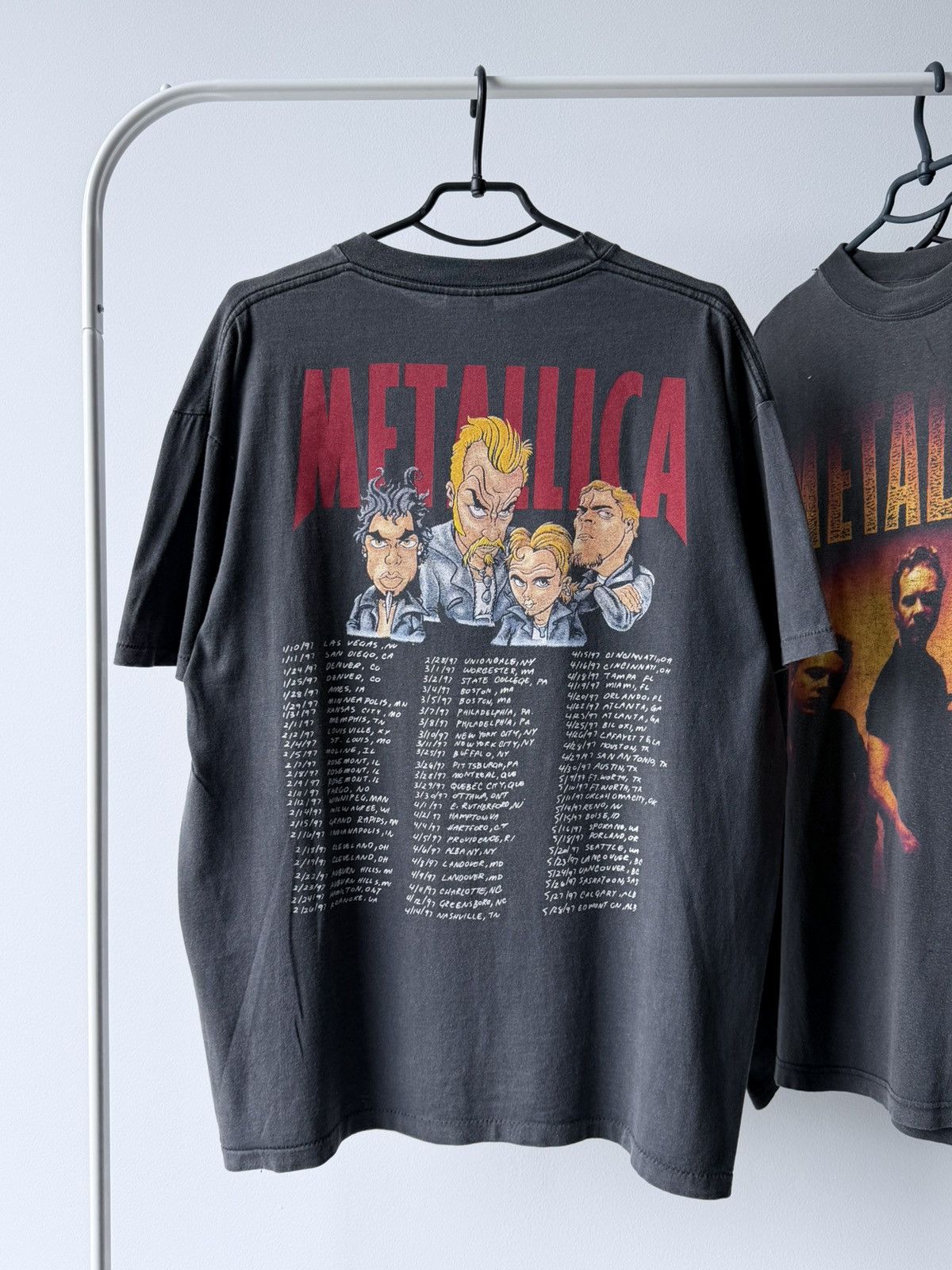 Band Tees Vintage 1996 Metallica Band Tour T-Shirt Tee Size US XL / EU 56 / 4 - 2 Thumbnail