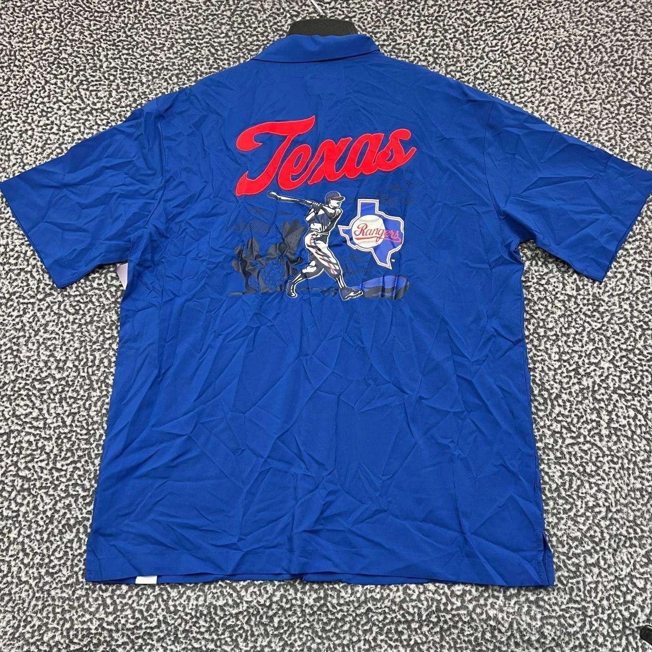 Other Texas Rangers Shirt Men Blue Button Up Short Sleeve New L Size US L / EU 52-54 / 3 - 1 Thumbnail