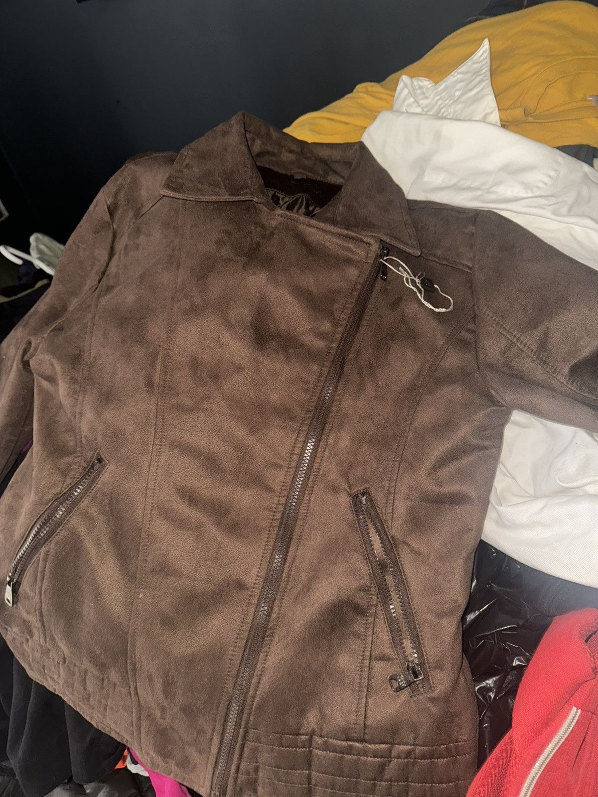 Designer Superlative fashion leather/suede jacket Size L / US 10 / IT 46 - 1 Thumbnail