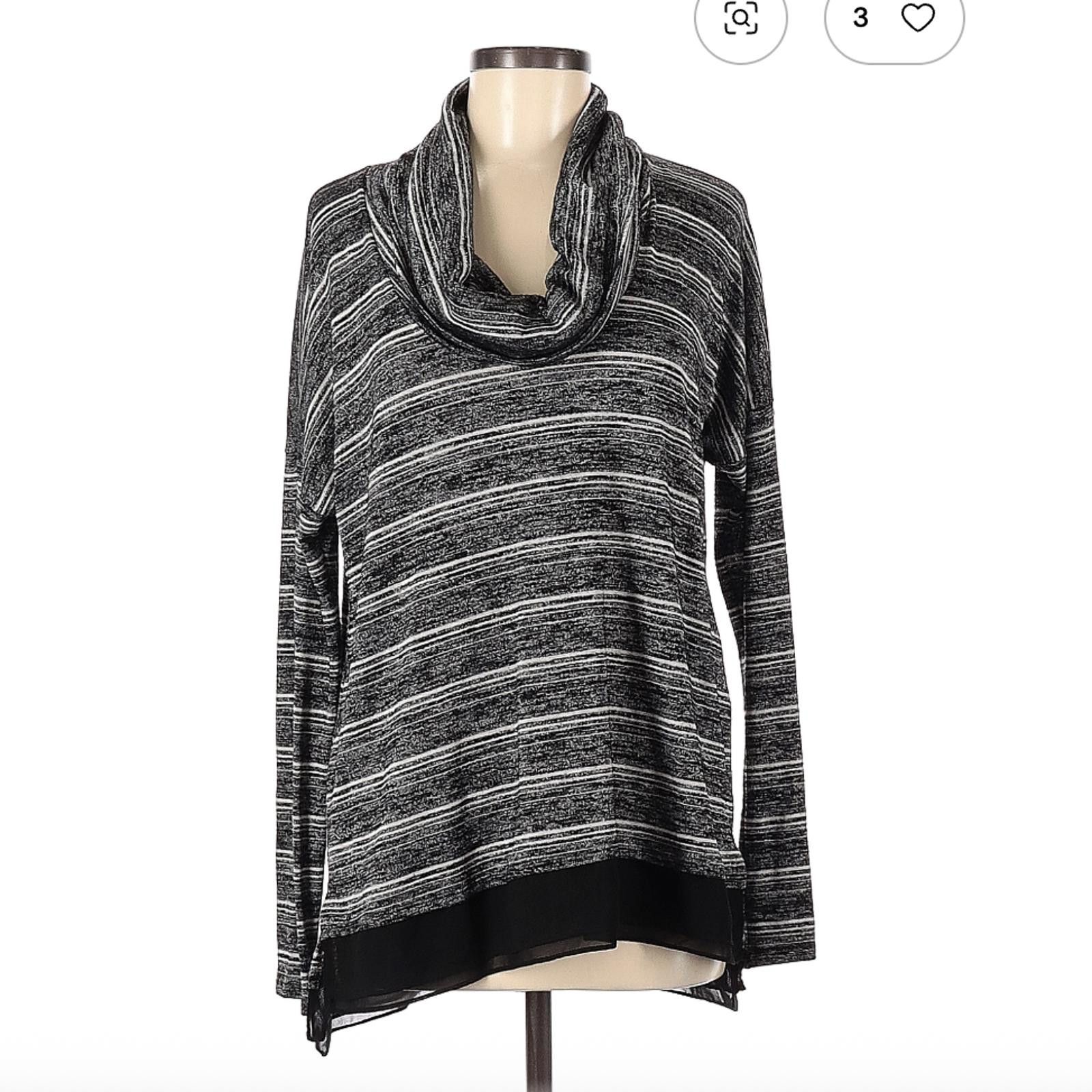 Other White House Black Market Gray Long Sleeve Turtleneck Sweater Size M / US 6-8 / IT 42-44 - 1 Thumbnail