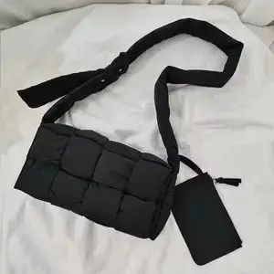 Japanese Brand Black Padded Cross Body Bag Size ONE SIZE - 4 Thumbnail