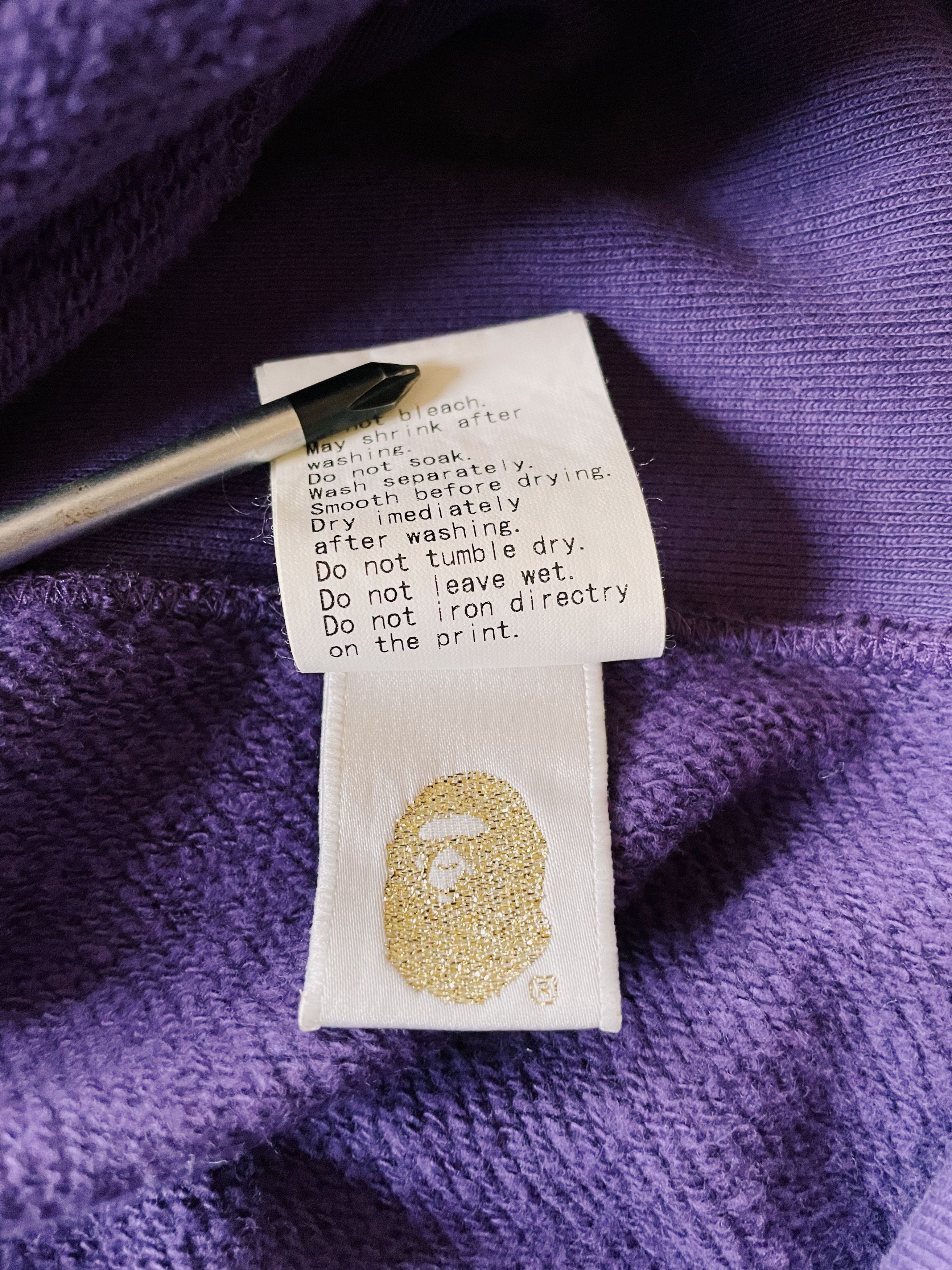 Bape Vintage Y2K A Bathing Ape Bapesta Spellout Full zip Hoodie Size US XL / EU 56 / 4 - 6 Thumbnail