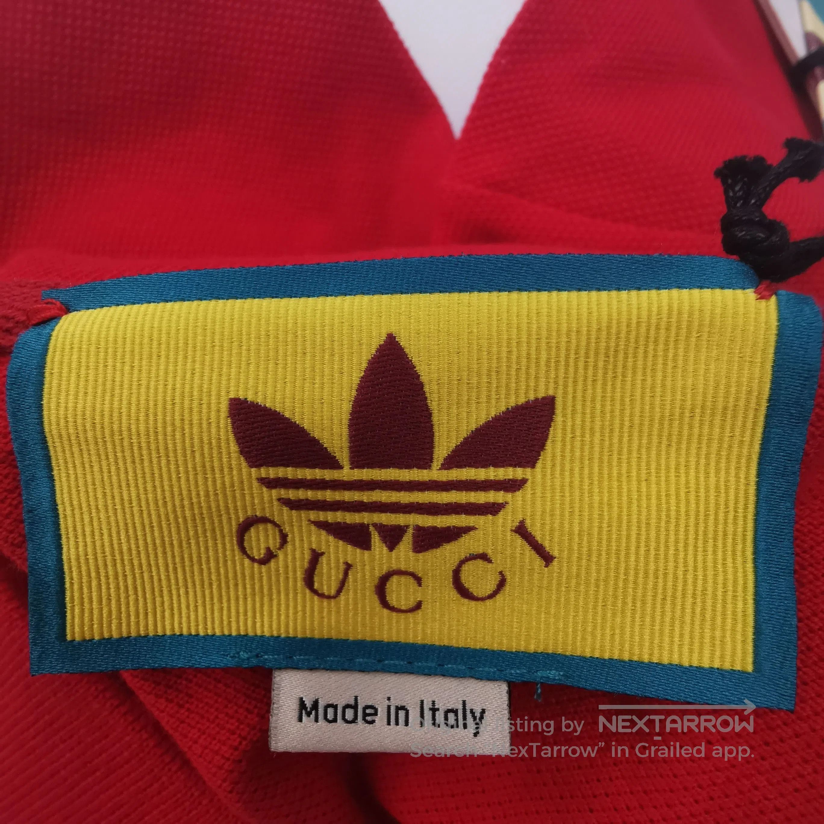 Gucci Gucci x adidas Red Cotton Logo Polo Shirt S. Size US S / EU 44-46 / 1 - 2 Thumbnail
