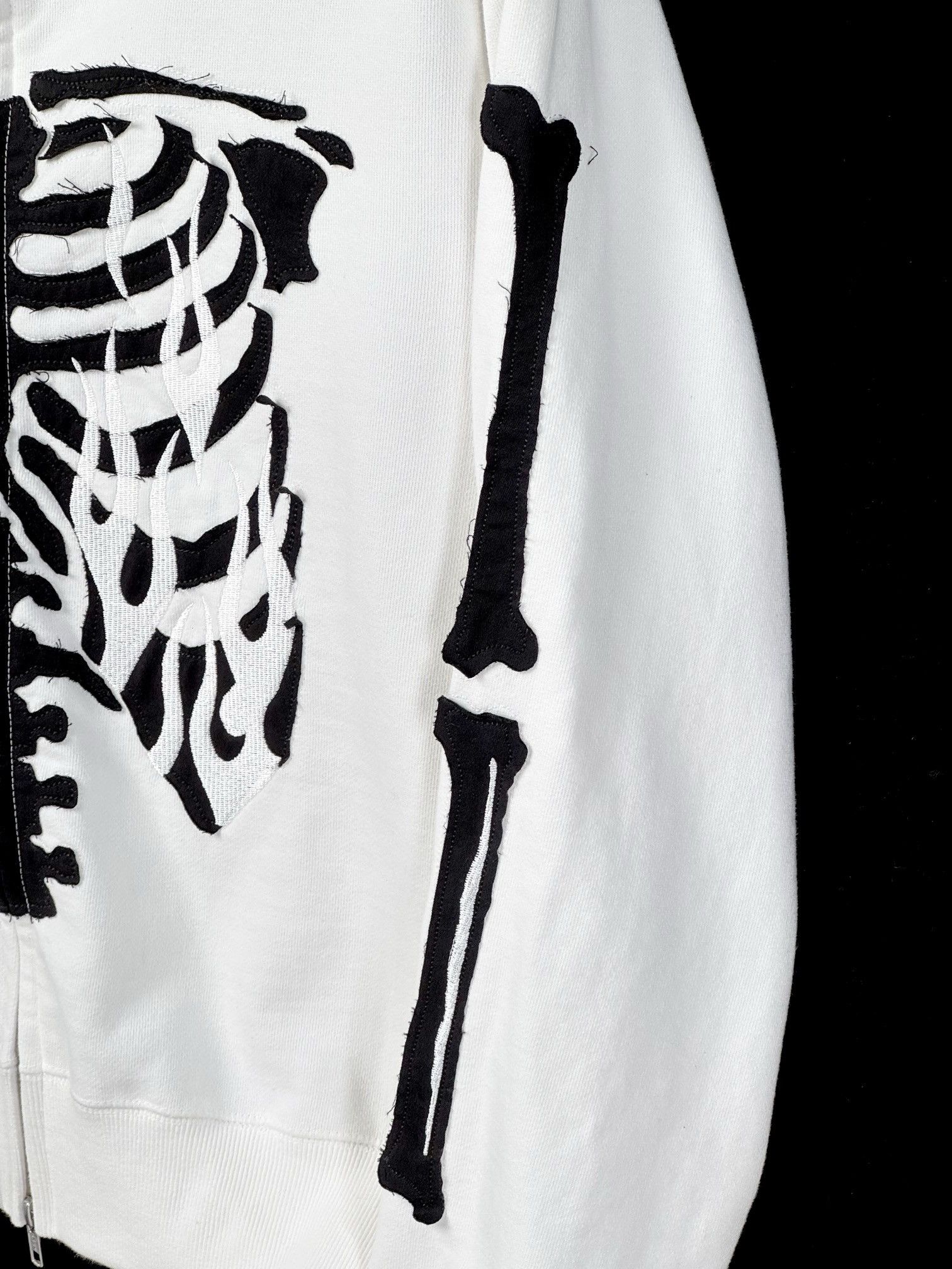 Japanese Brand UNWORN* BEAMS FUTURE ARCHIVE / Skeleton Sweat Zip Hoodie Size US S / EU 44-46 / 1 - 3 Thumbnail