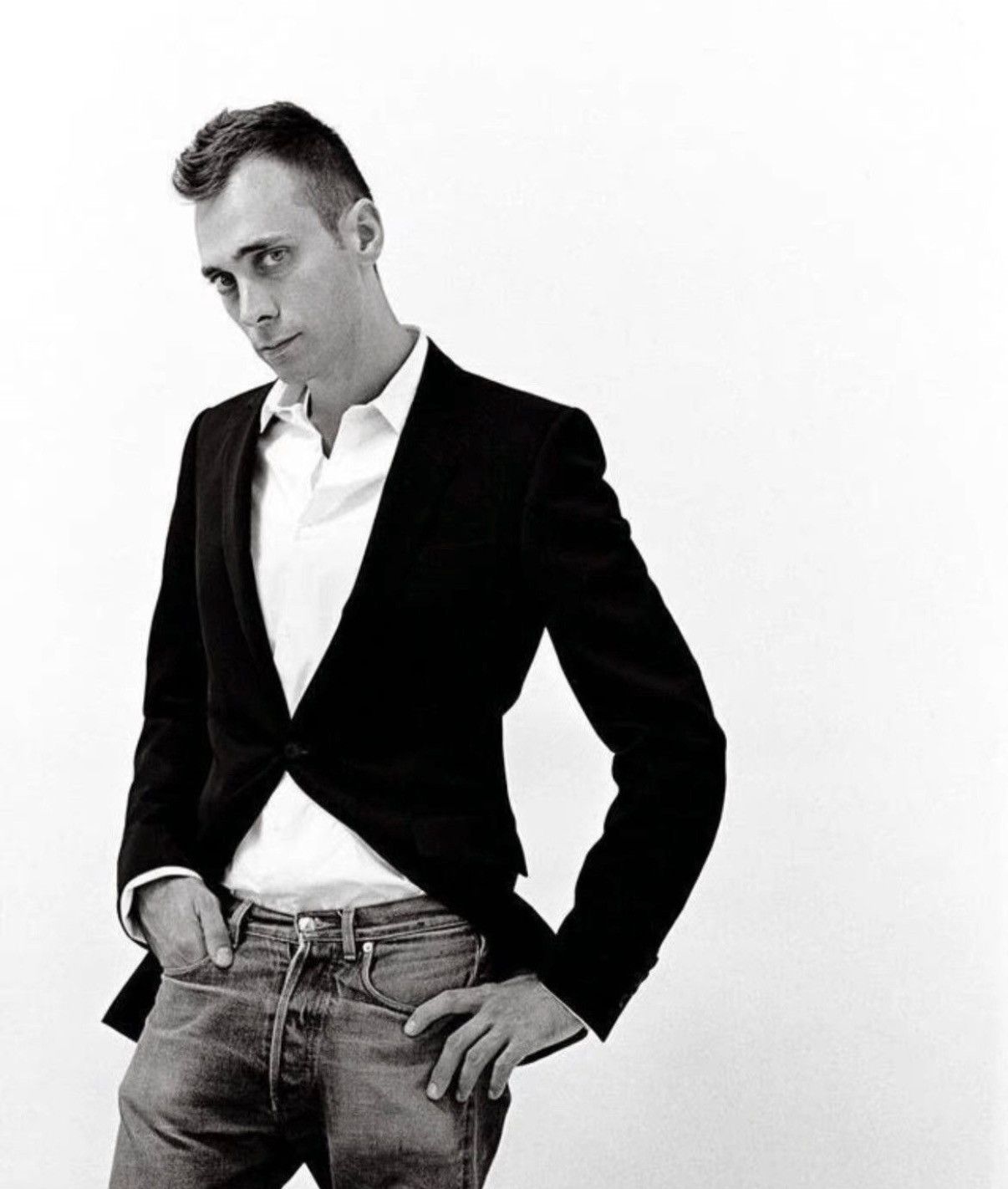Dior David Bowie - Dior Homme ‘Follow Me’ Cutaway Blazer Size 46R - 2 Thumbnail