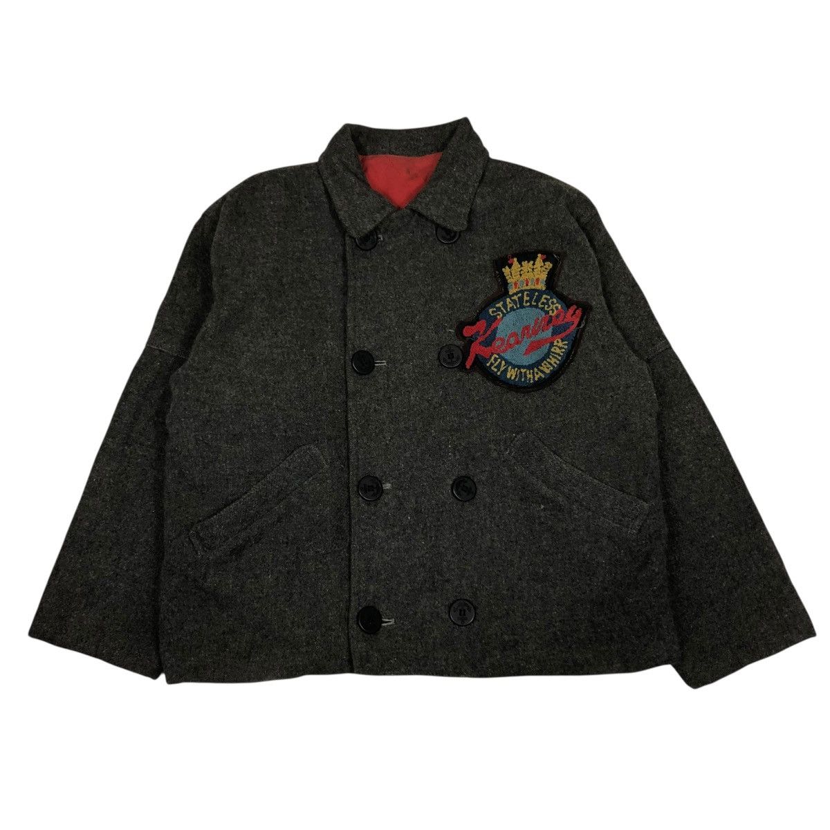 Hysteric Glamour 🔥VINTAGE WOOL BOMBER JACKET KEARNEY HOUSE FULLPATCH BIG LOGO Size US M / EU 48-50 / 2 - 2 Thumbnail