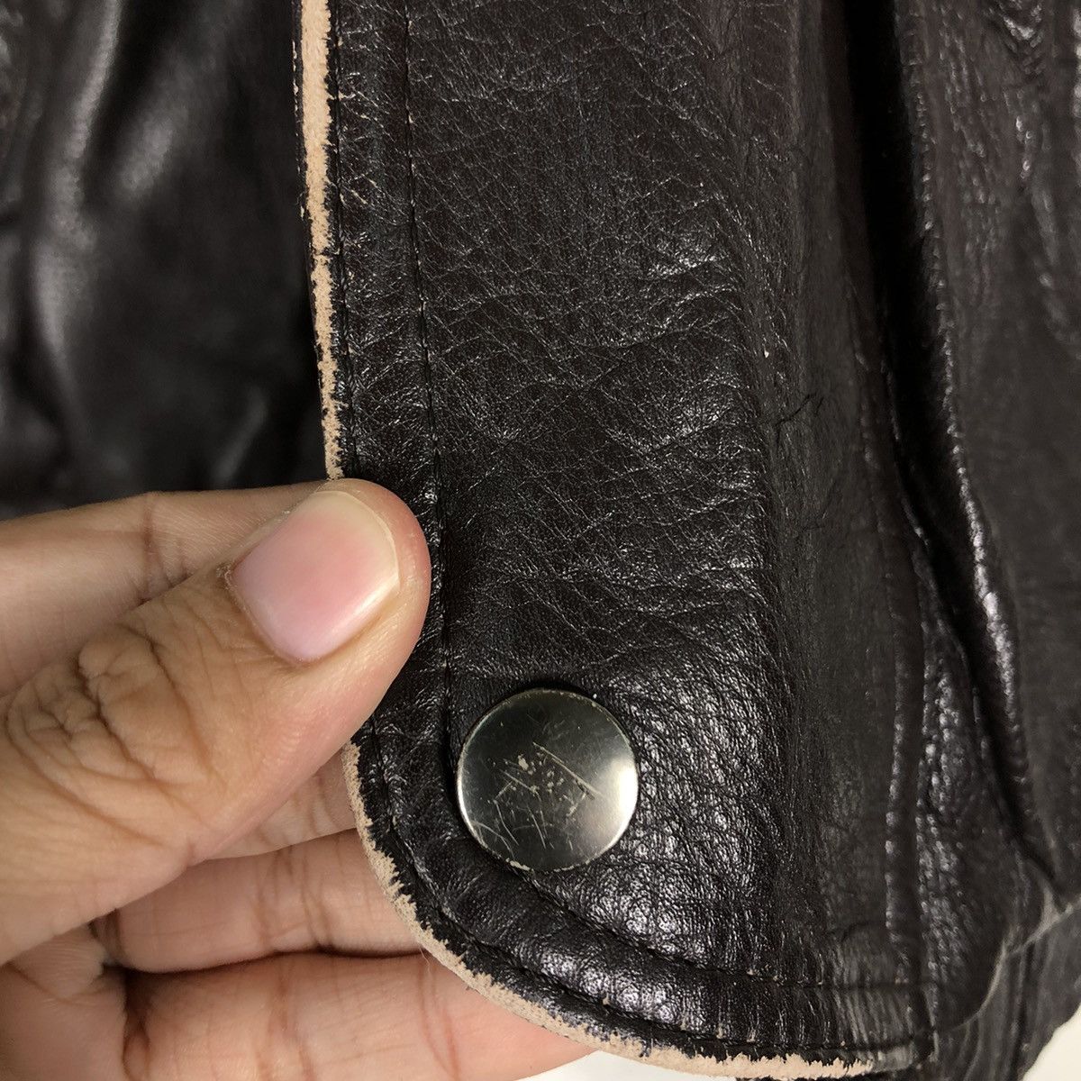 Japanese Brand 🔥Vintage Biker Leather Jacket Military Design Issey Miyake Size US M / EU 48-50 / 2 - 16 Thumbnail