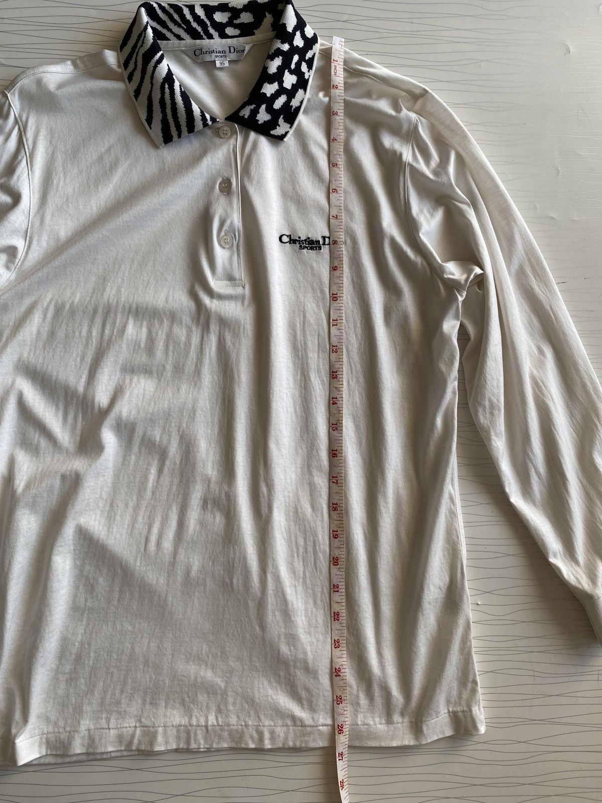 Christian Dior Monsieur Vintage Christian Dior Golf Long Sleeve Polo Tee Size US M / EU 48-50 / 2 - 13 Thumbnail