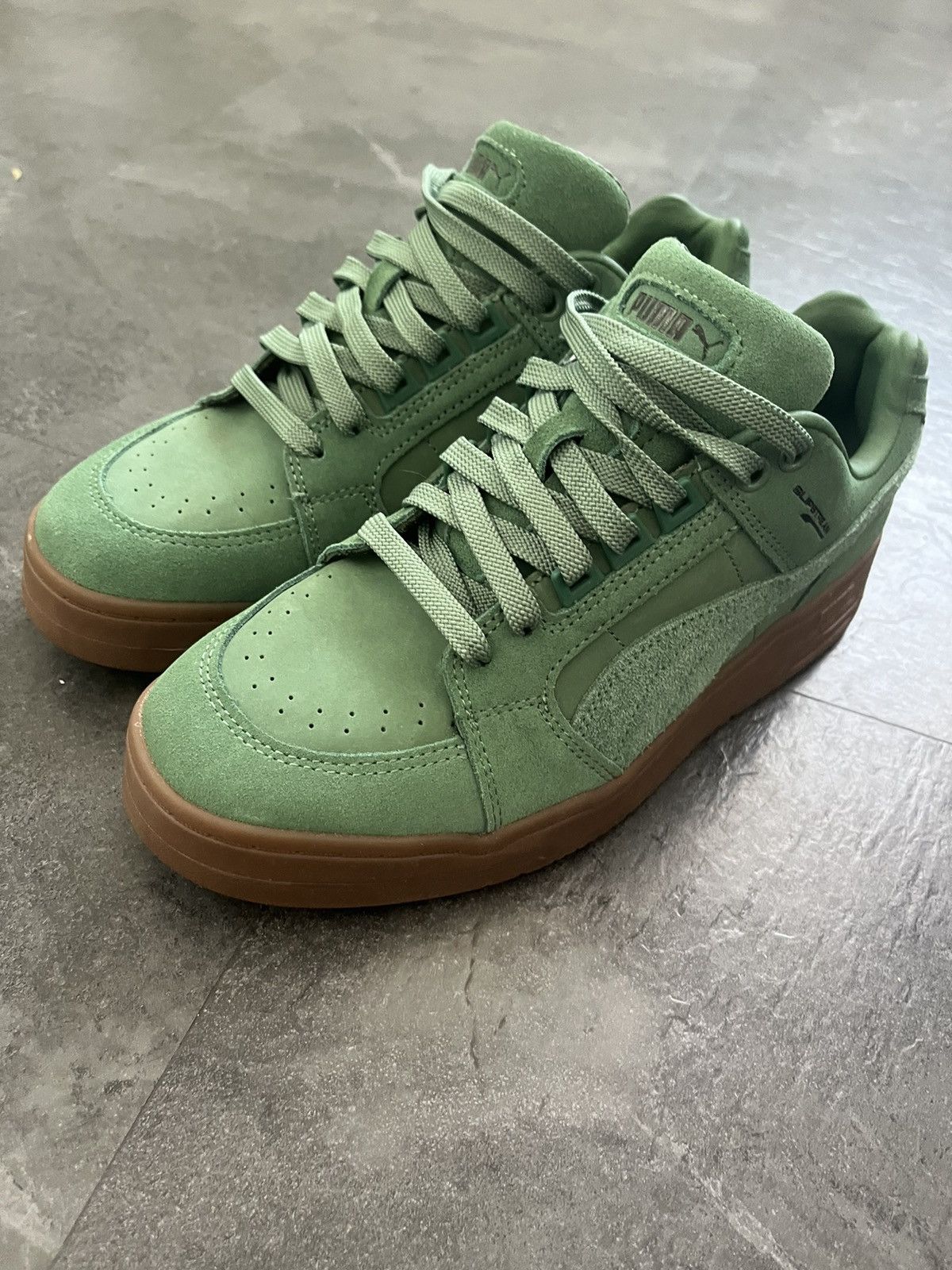 Puma × Vintage Puma Slipstream Suede Gum Logo🌲 Size US 8 / EU 41 - 3 Thumbnail